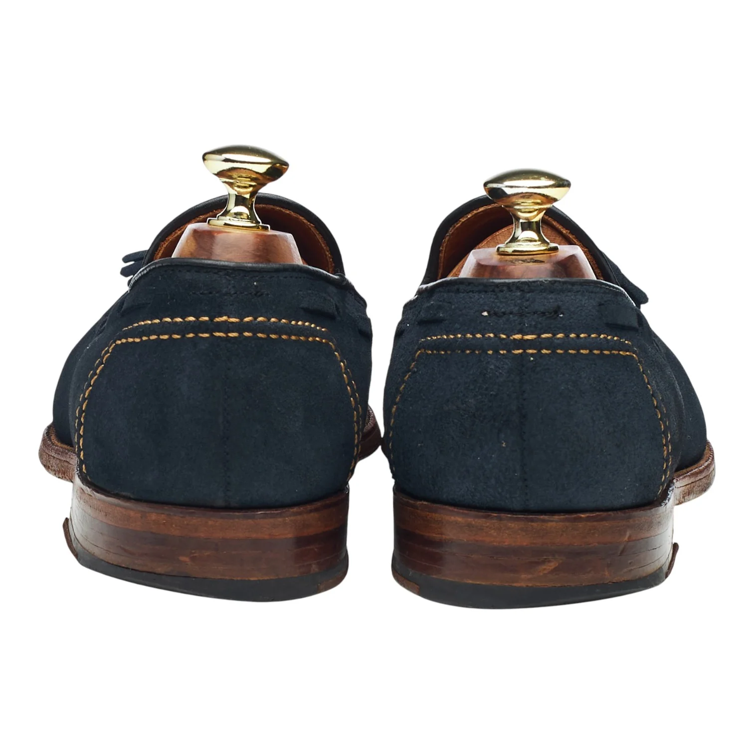 '09188' Navy Blue Suede Tassel Loafers UK 7.5 US 8.5 D - Image 4
