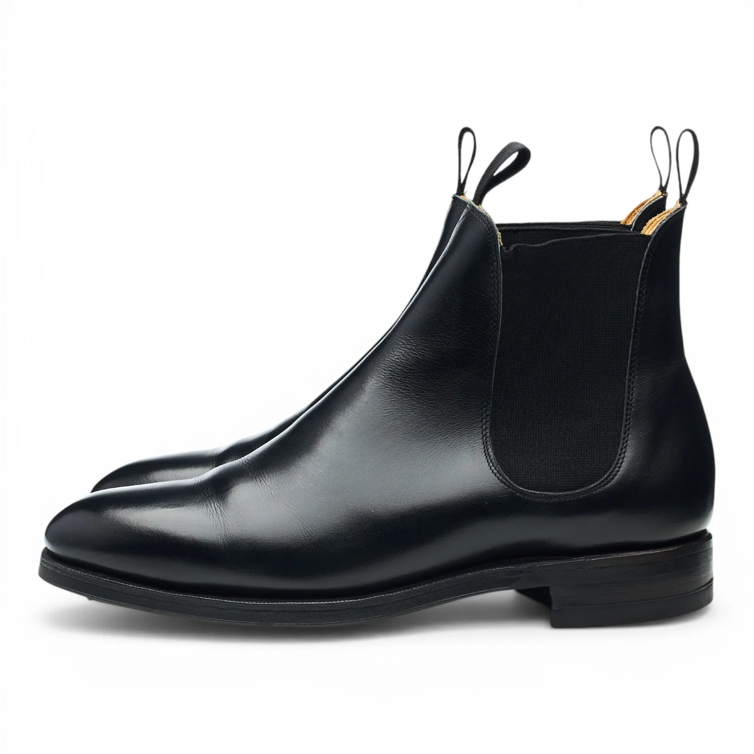 '101050' Black Leather Chelsea Boots UK 7 E - Image 3