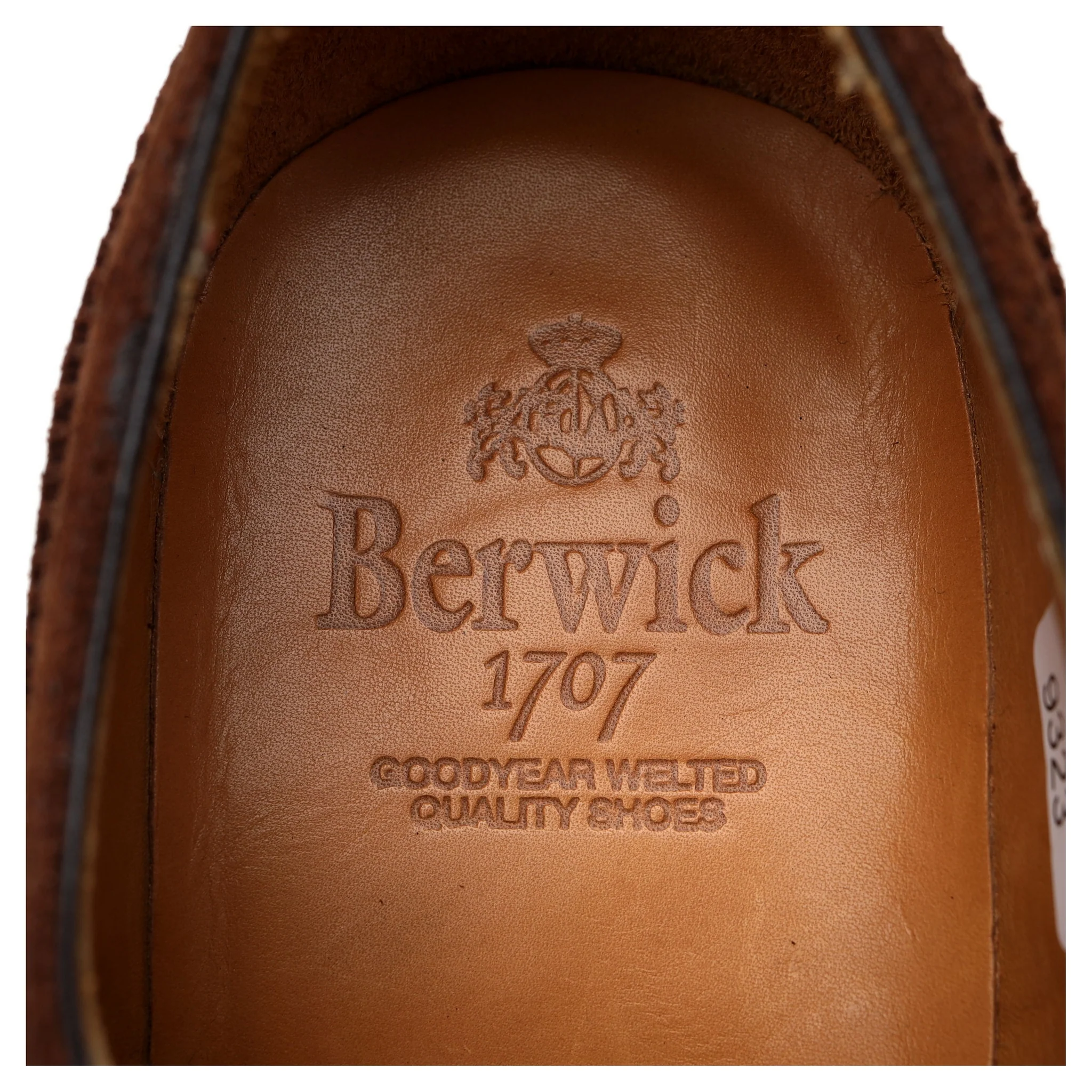 '108970' Brown Suede Derby Brogues UK 7 - Image 6