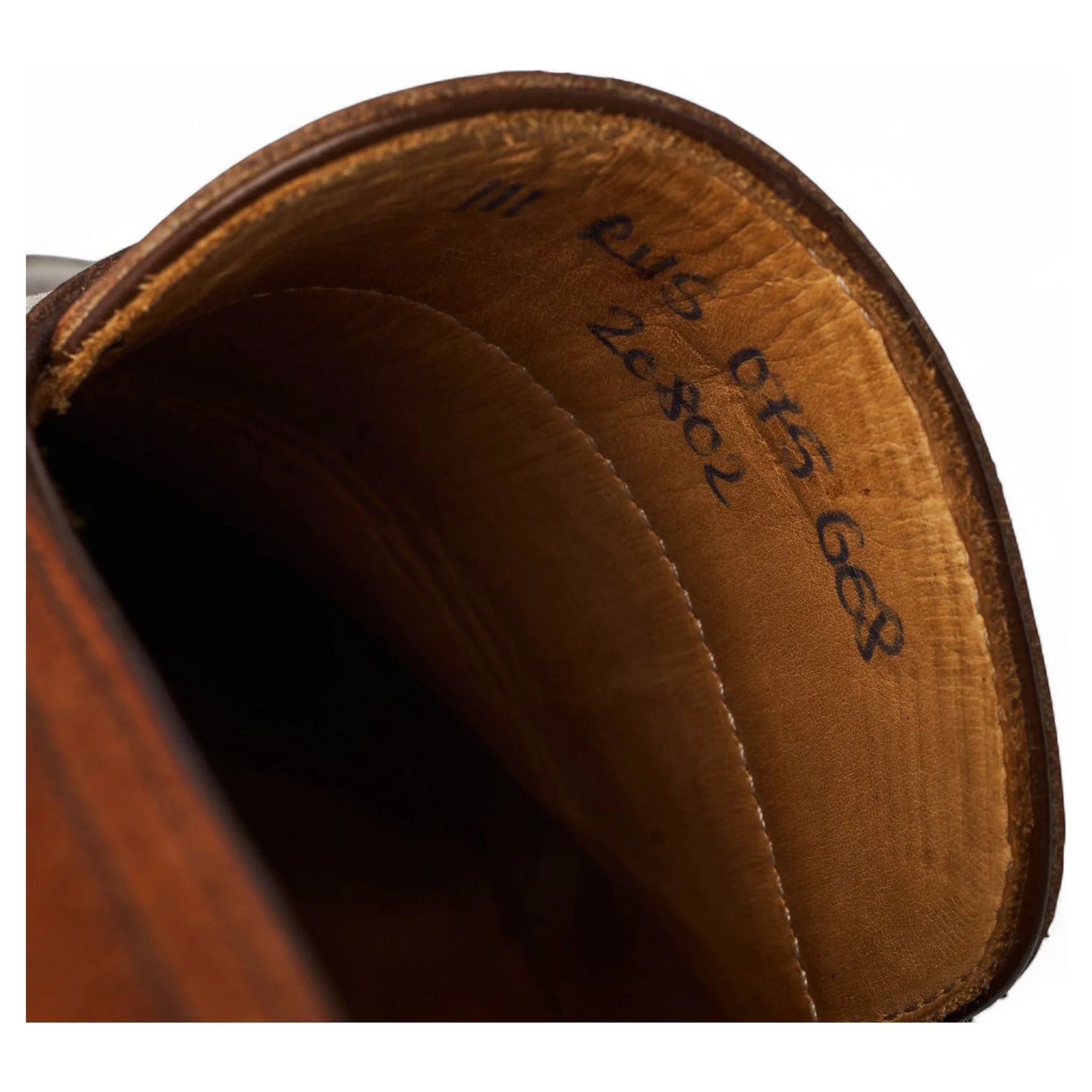 '111' Tan Brown Russian Grain Leather Loafers UK 9.5 E - Image 7