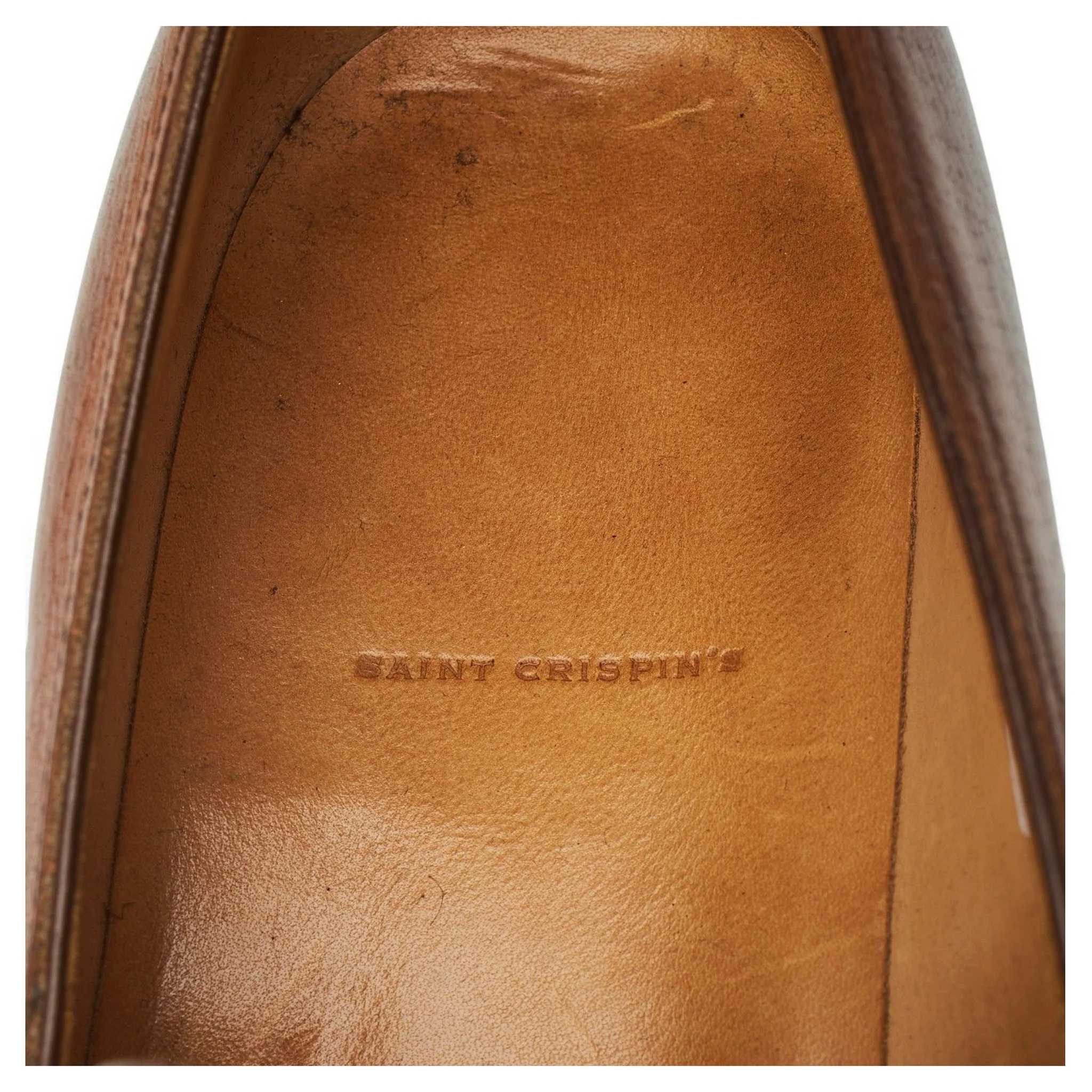 '111' Tan Brown Russian Grain Leather Loafers UK 9.5 E - Image 8