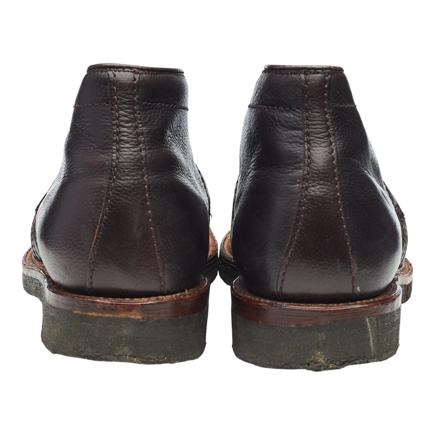 '12341' Dark Brown Leather Chukka Boots UK 9 US 9.5 - Image 4