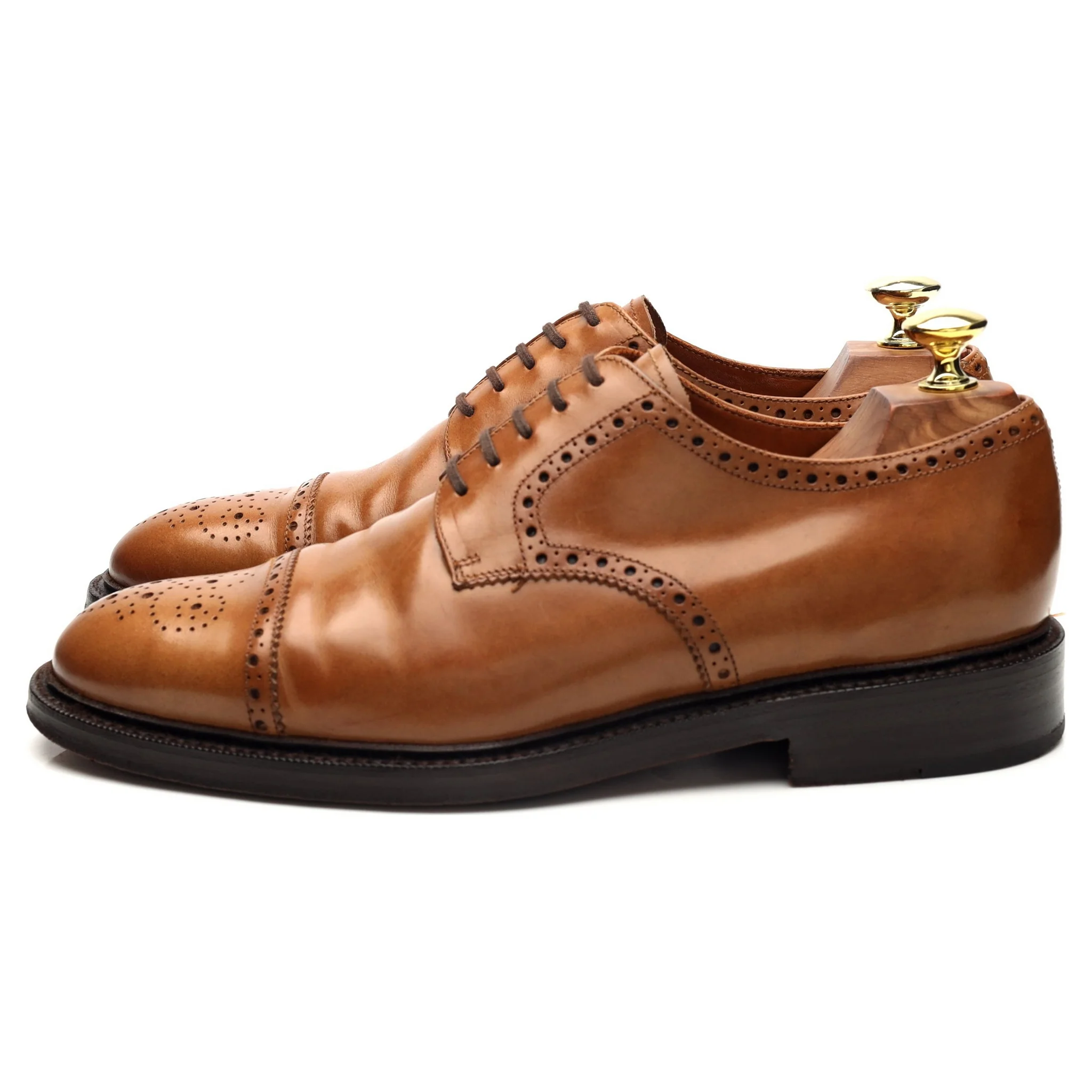 '16558' Brown Leather Derby UK 6.5 - Image 3