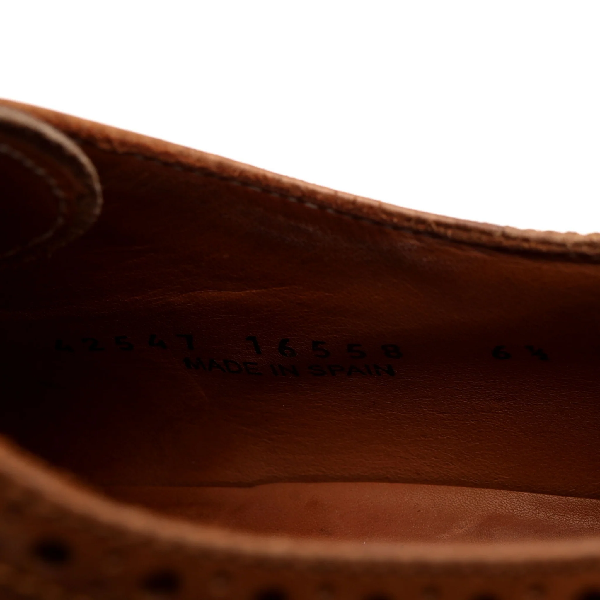 '16558' Brown Leather Derby UK 6.5 - Image 7