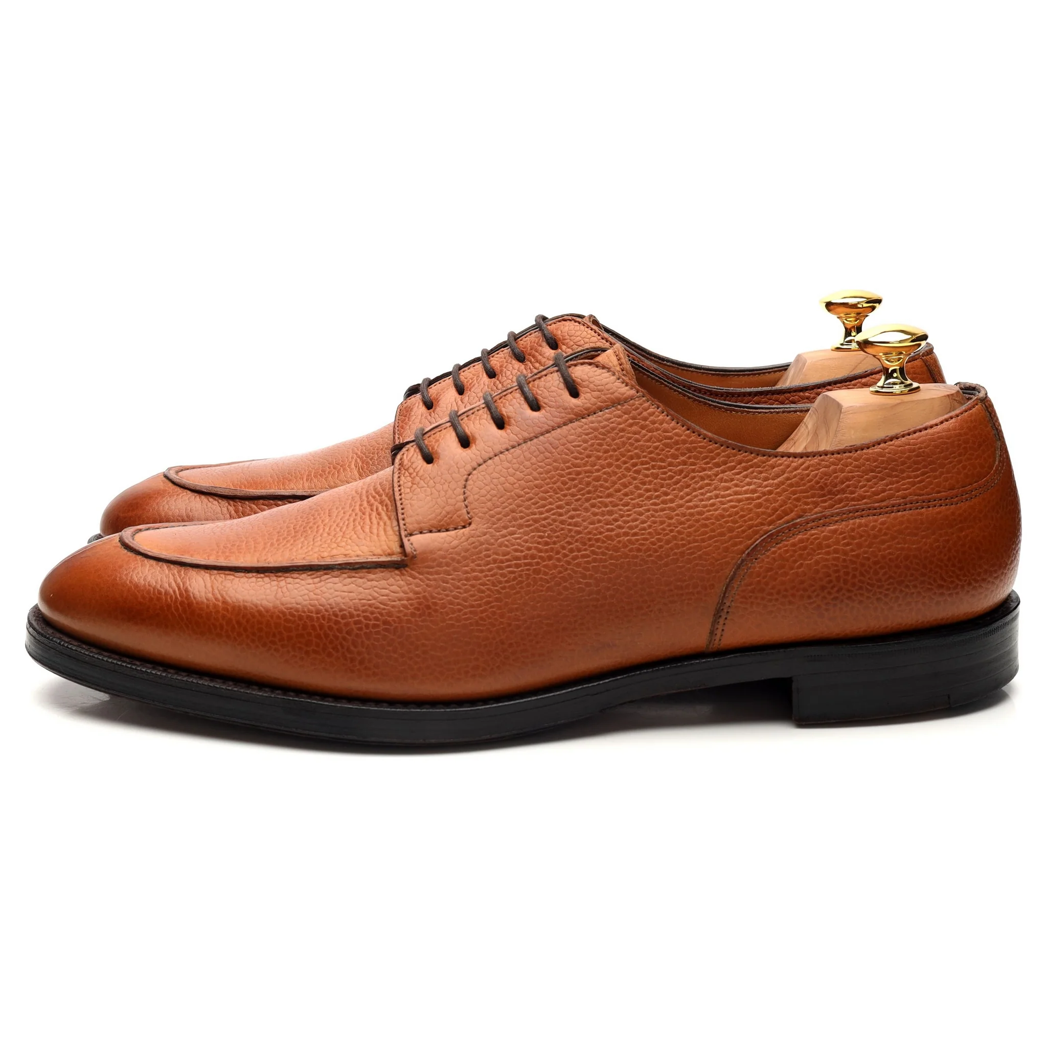'Dover' Tan Brown Leather Split Toe Derby UK 11.5 D - Image 3
