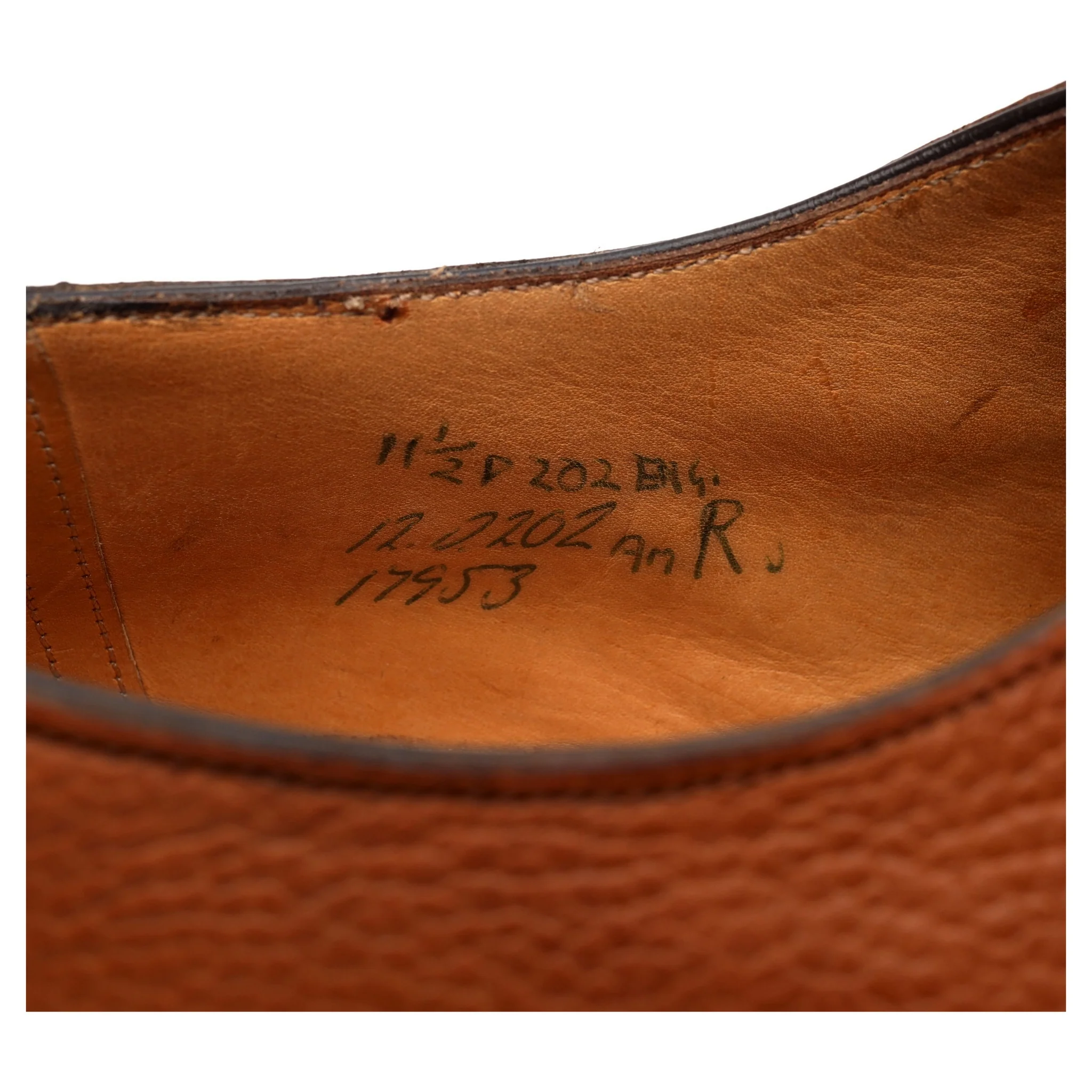 'Dover' Tan Brown Leather Split Toe Derby UK 11.5 D - Image 7