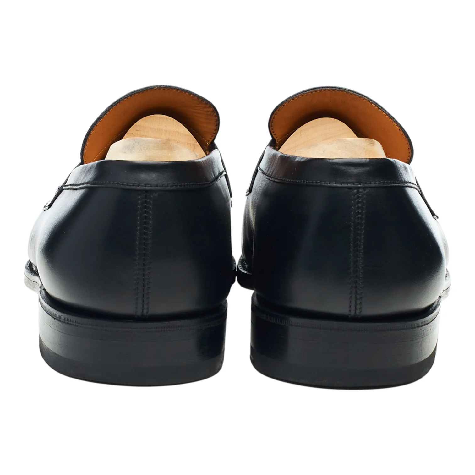'180 Mocassin' Black Leather Loafers 7.5 E UK 8.5 - Image 4