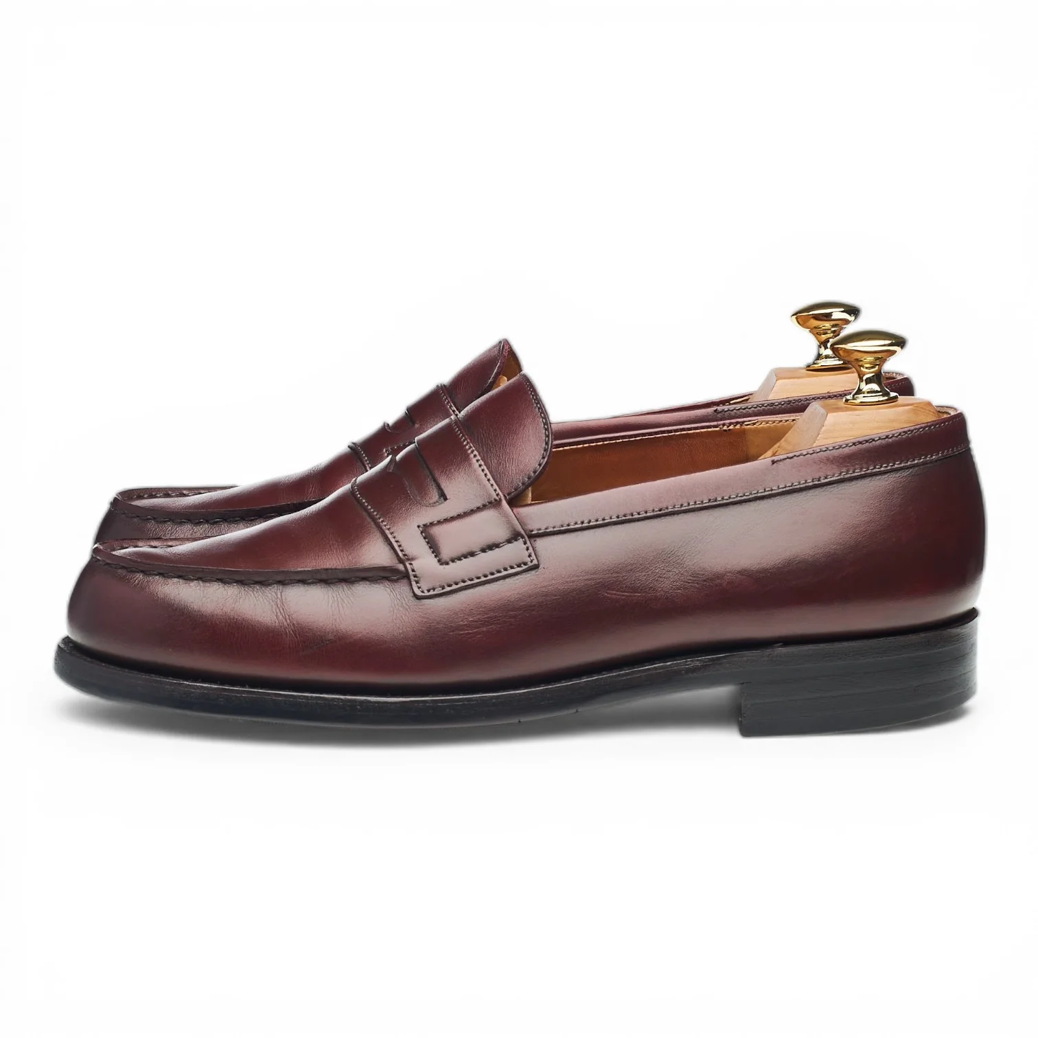 '180 Mocassin' Burgundy Leather Loafers 6.5 D UK 7.5 - Image 3