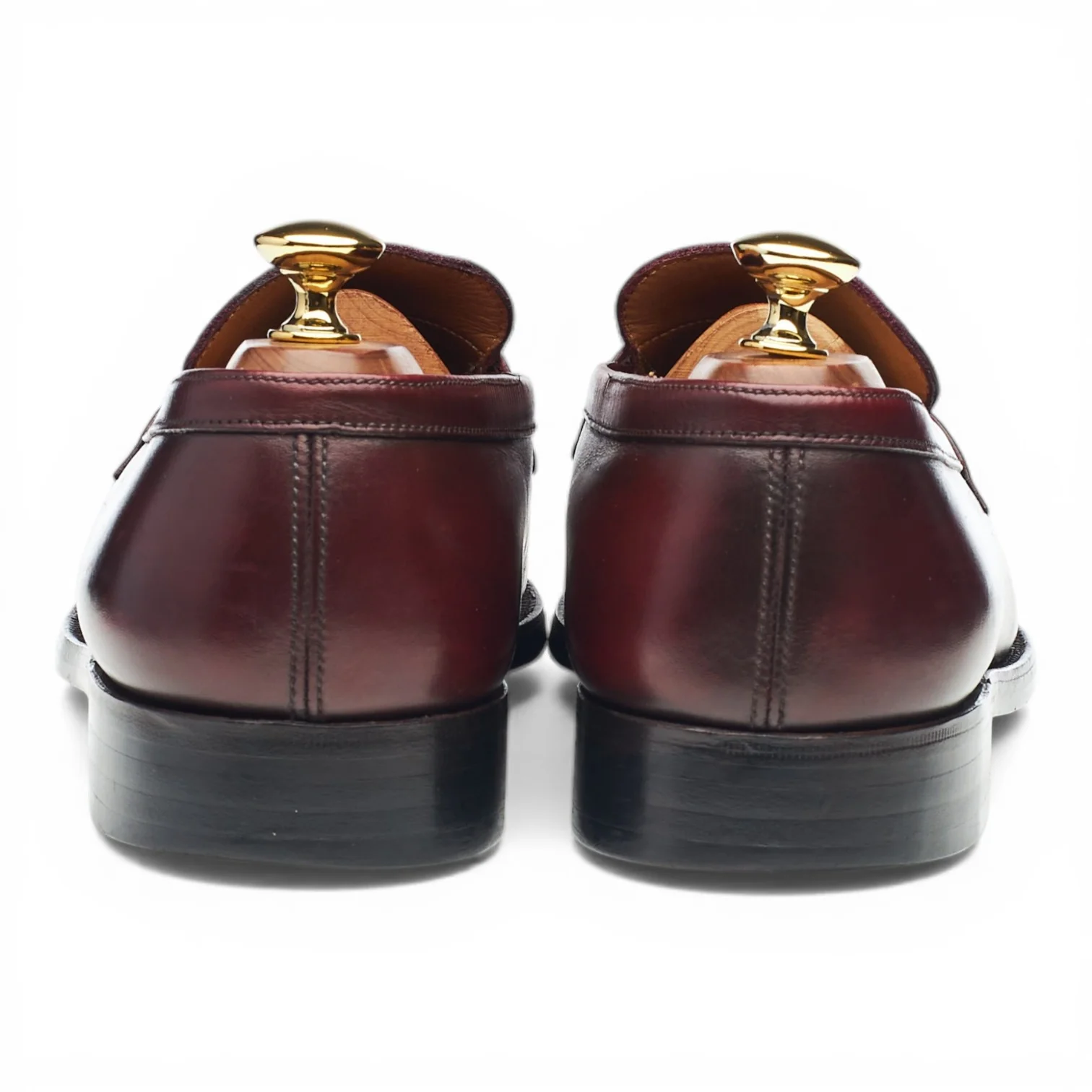 '180 Mocassin' Burgundy Leather Loafers 6.5 D UK 7.5 - Image 4