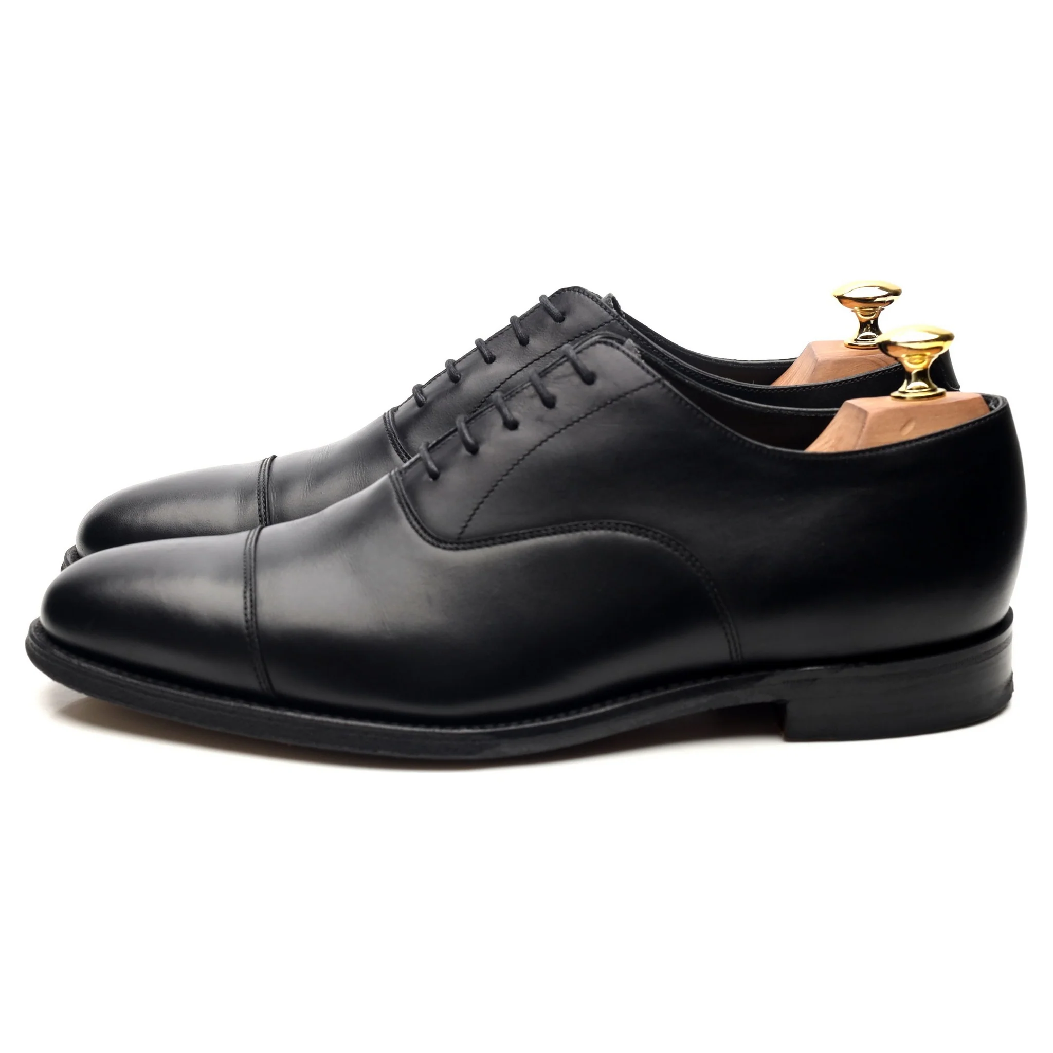 1880 'Aldwych' Black Leather Oxford UK 8.5 F - Image 2