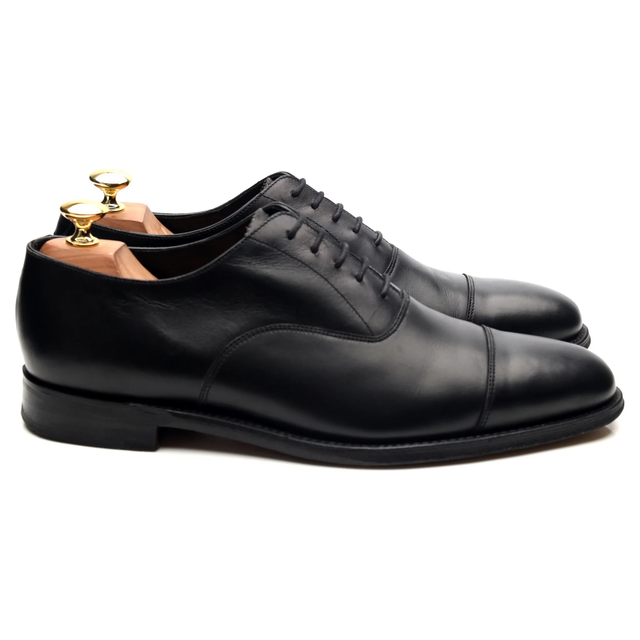 1880 'Aldwych' Black Leather Oxford UK 8.5 F - Image 6
