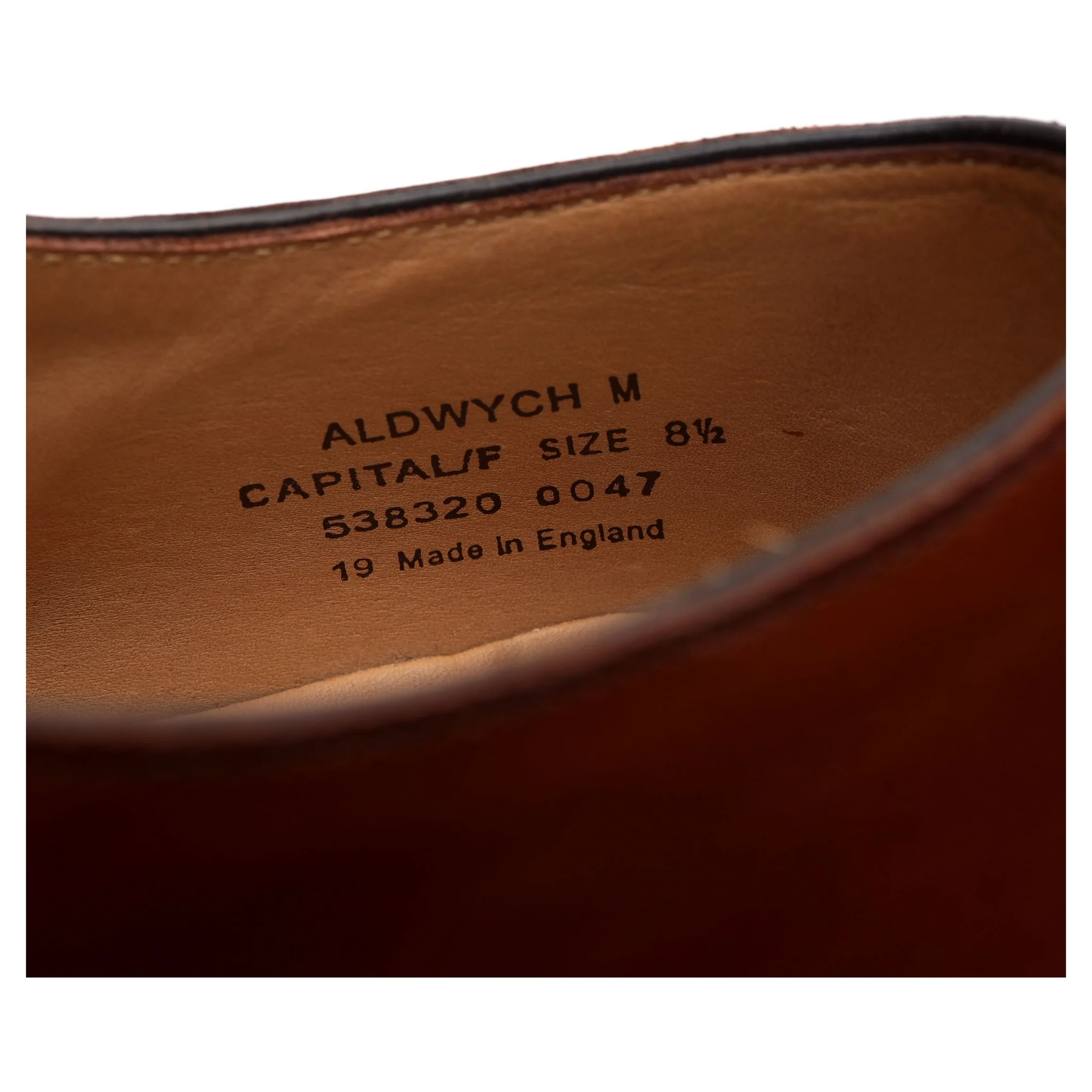 1880 'Aldwych' Brown Leather Oxford UK 8.5 F - Image 13