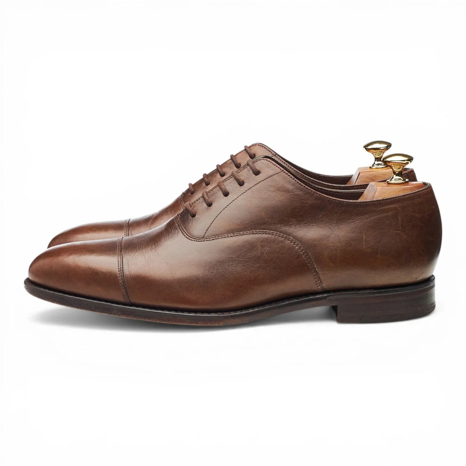 1880 'Aldwych' Dark Brown Leather Oxford UK 9 F - Image 3