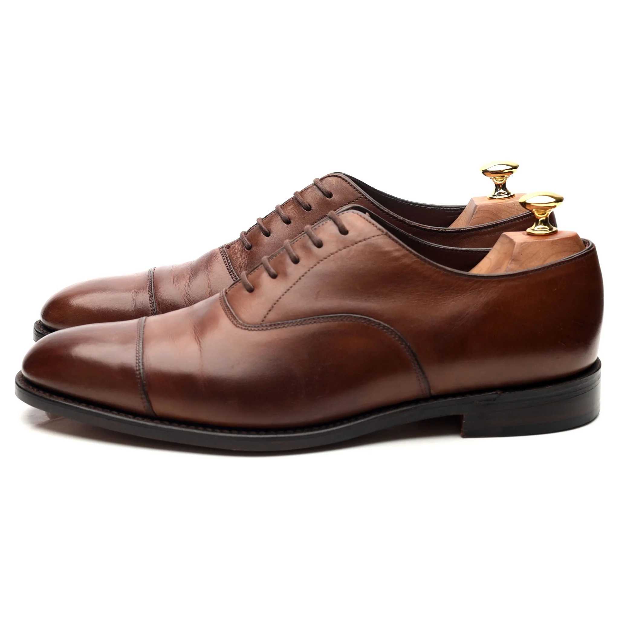 1880 'Aldwych' Dark Brown Leather Oxford UK 9.5 F - Image 2