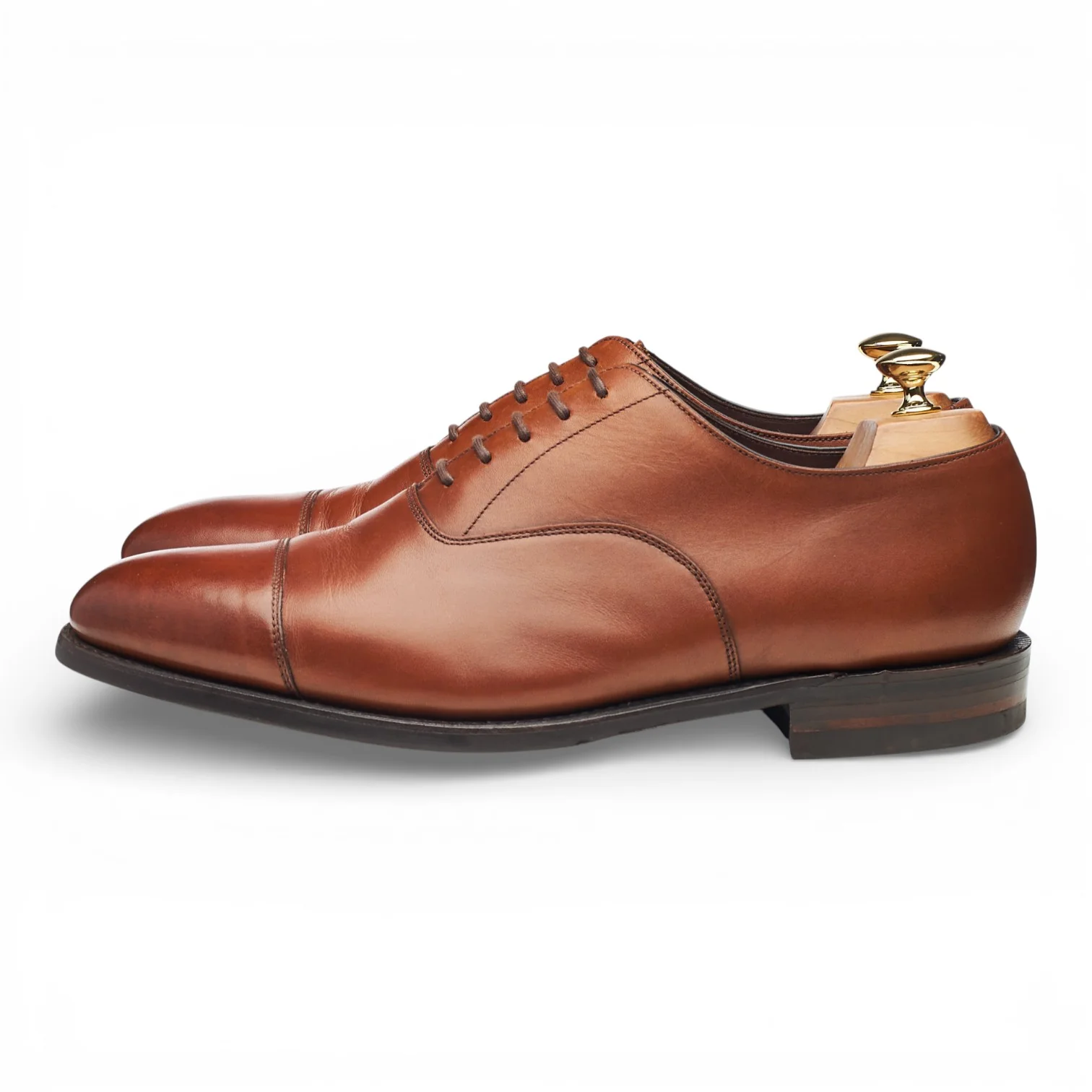 1880 'Aldwych' Tan Brown Leather Oxford UK 10 G - Image 3