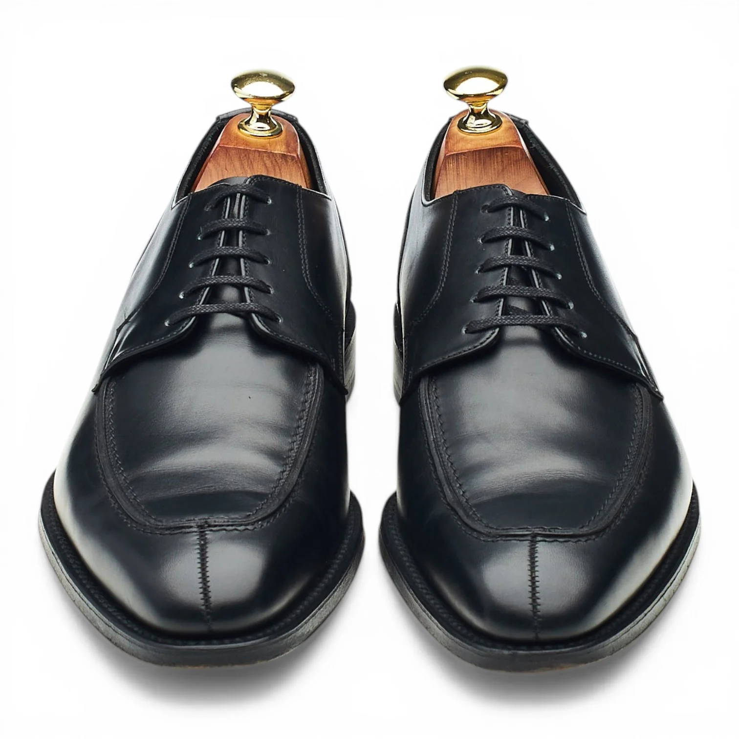 1880 'Avon' Black Leather Split Toe Derby UK 7 F - Image 2