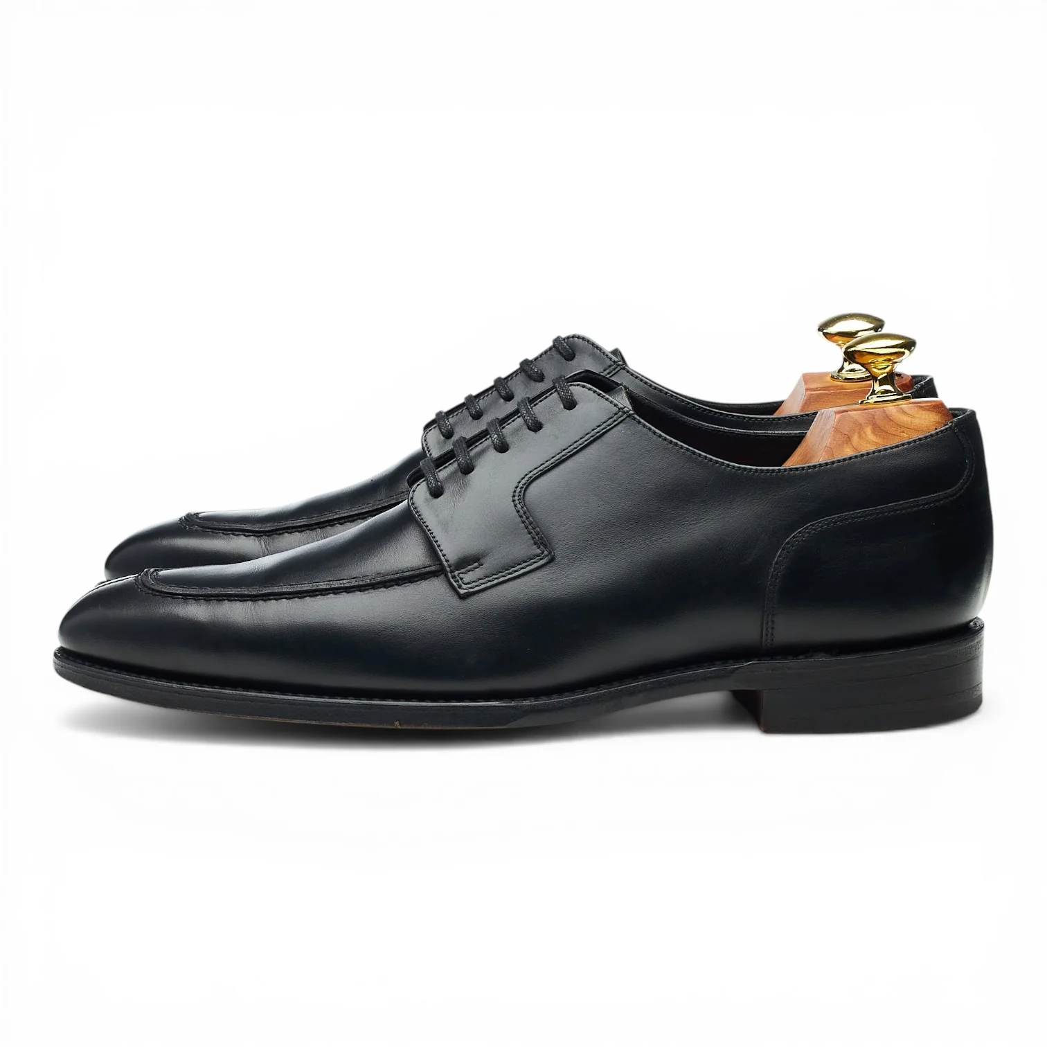 1880 'Avon' Black Leather Split Toe Derby UK 7 F - Image 3