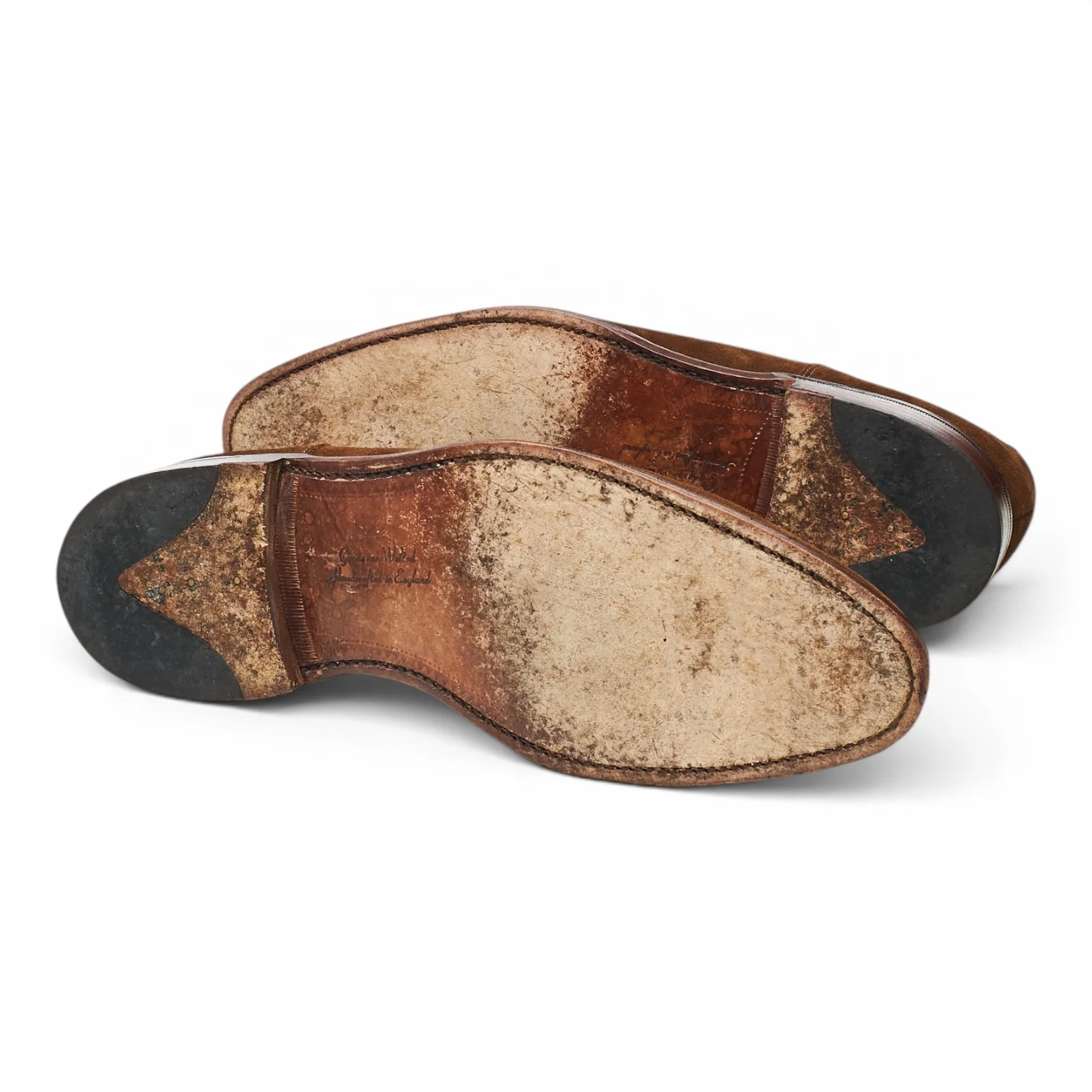 1880 'Avon' Brown Suede Split Toe Derby UK 6 F - Image 5