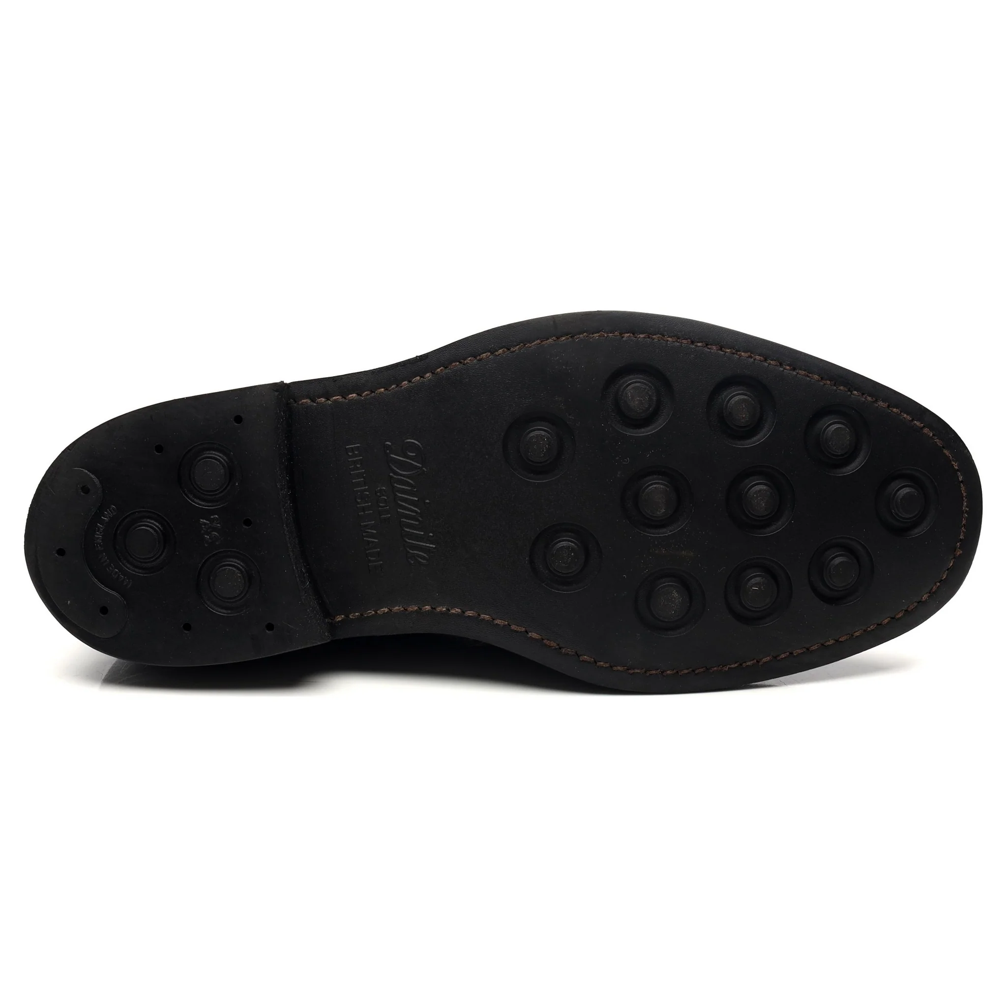 1880 'Badminton 2' Black Leather Derby UK 7 G - Image 11