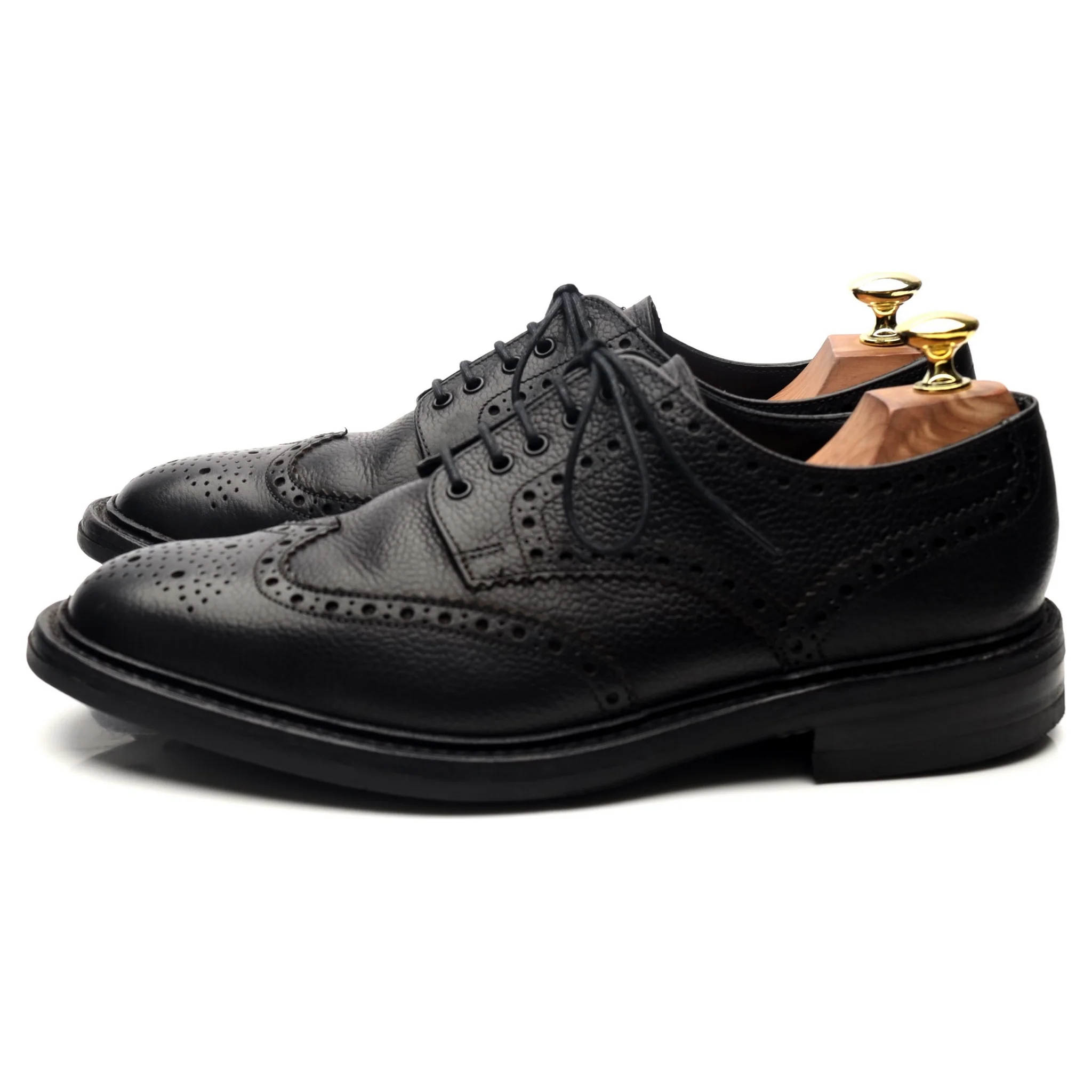 1880 'Badminton 2' Black Leather Derby UK 7 G - Image 2