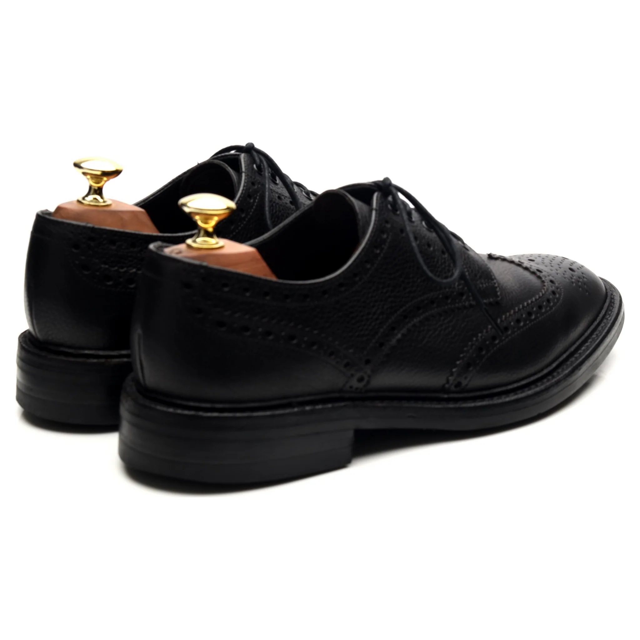 1880 'Badminton 2' Black Leather Derby UK 7 G - Image 5