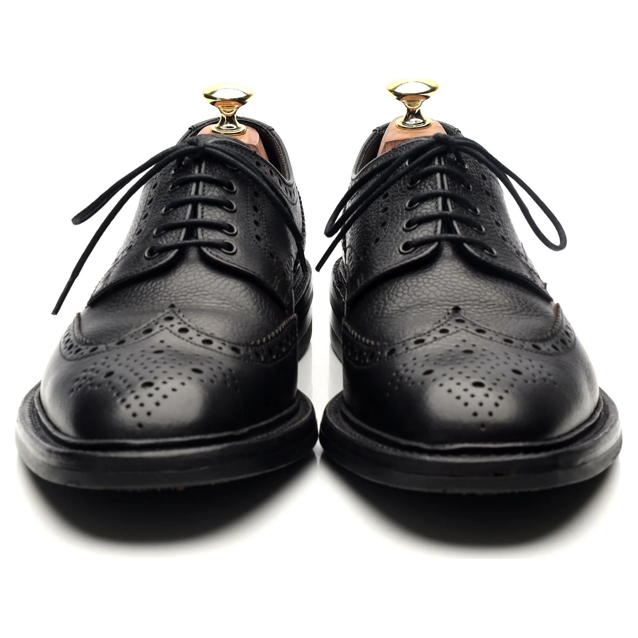 1880 'Badminton 2' Black Leather Derby UK 7 G - Image 8