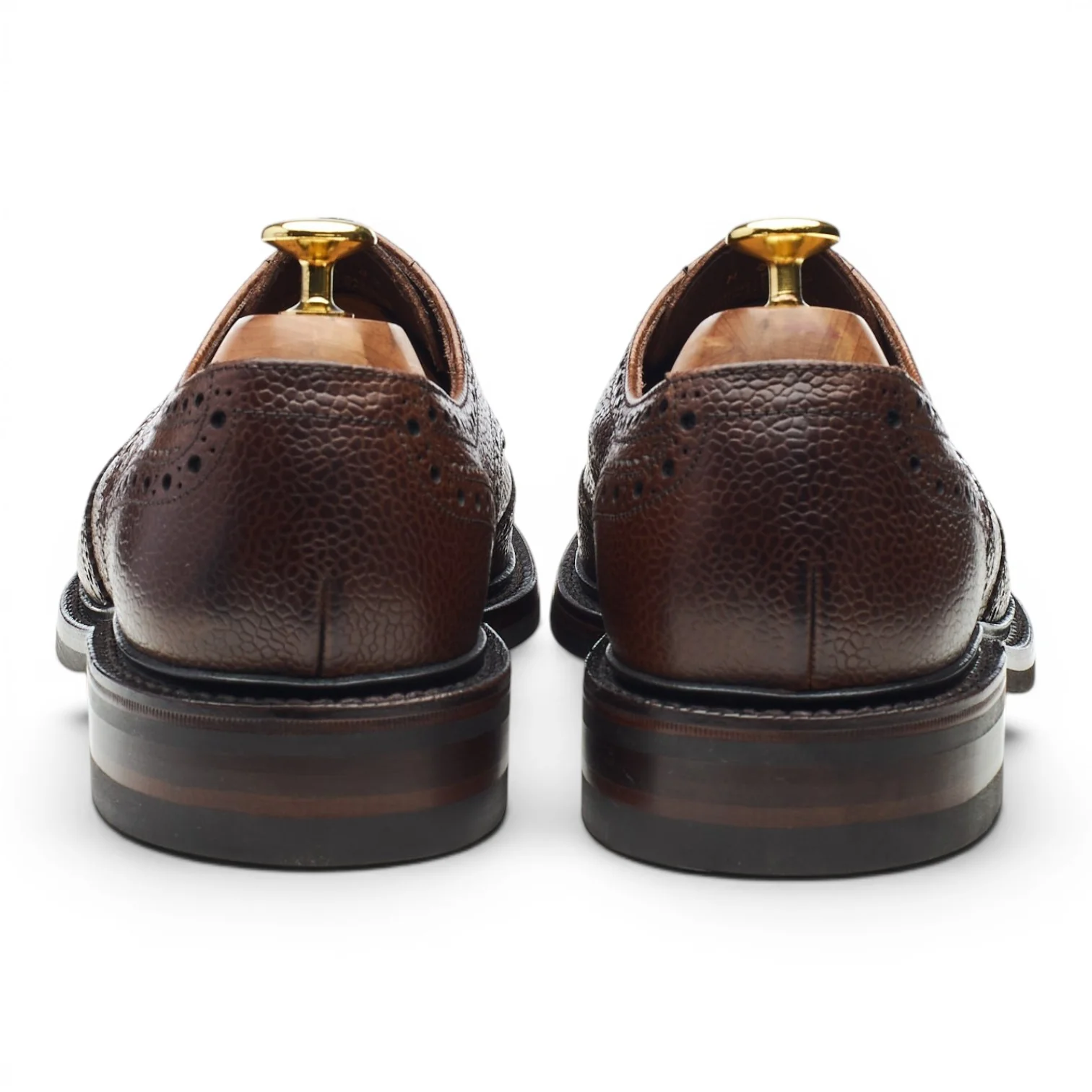 1880 'Badminton 2' Dark Brown Grain Leather Derby Brogues UK 8.5 G - Image 4