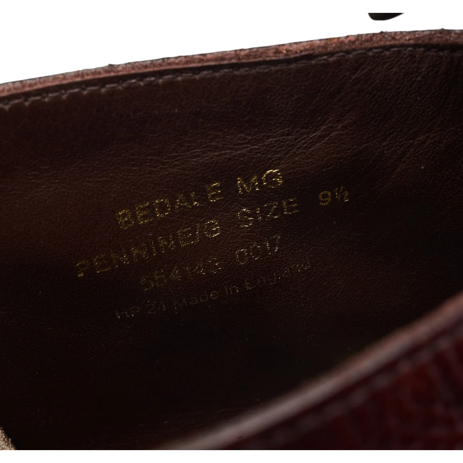 1880 'Bedale' Oxblood Grain Leather Brogue Boots UK 9.5 G - Image 7