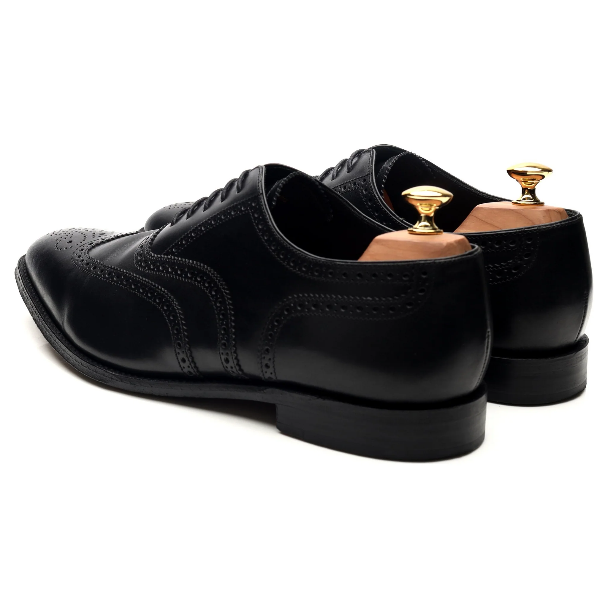 1880 'Buckingham' Black Leather Brogues UK 10.5 F - Image 3