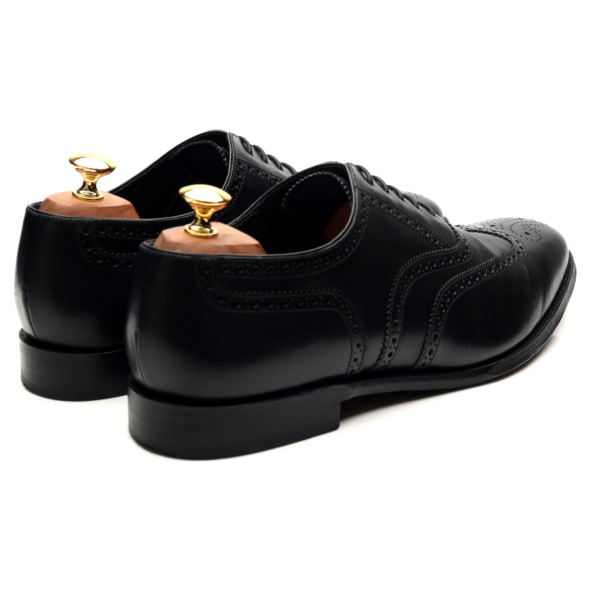 1880 'Buckingham' Black Leather Brogues UK 10.5 F - Image 5