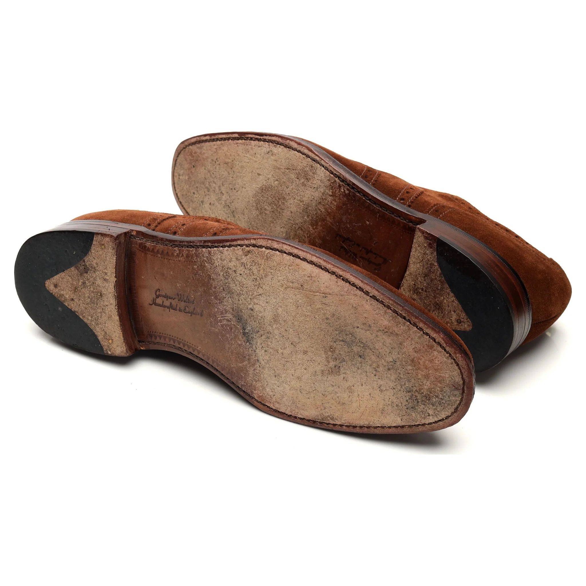 1880 'Buckingham' Brown Suede Oxford Brogues UK 7 F - Image 5