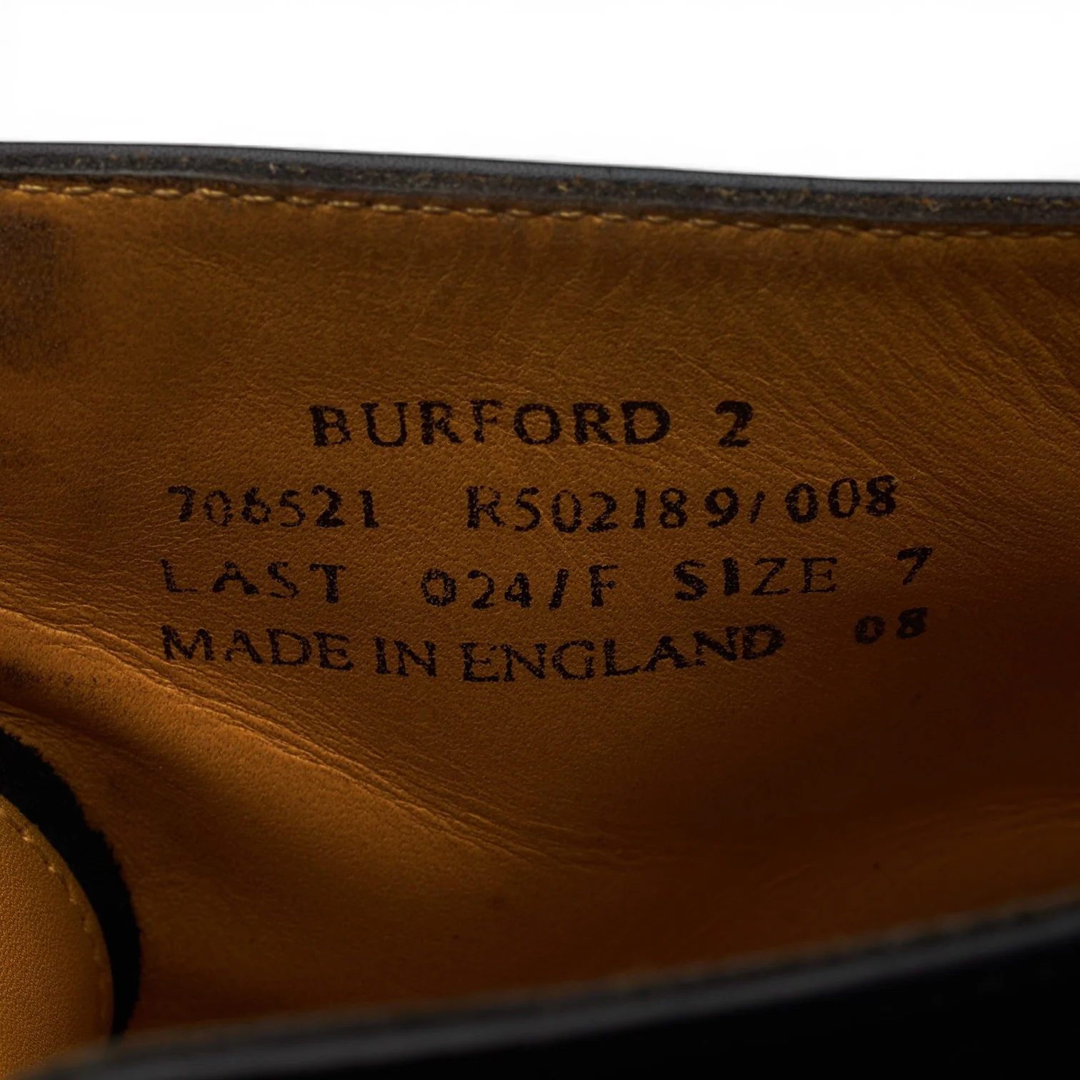 1880 'Burford 2' Black Leather Boots Brogues UK 7 F - Image 7
