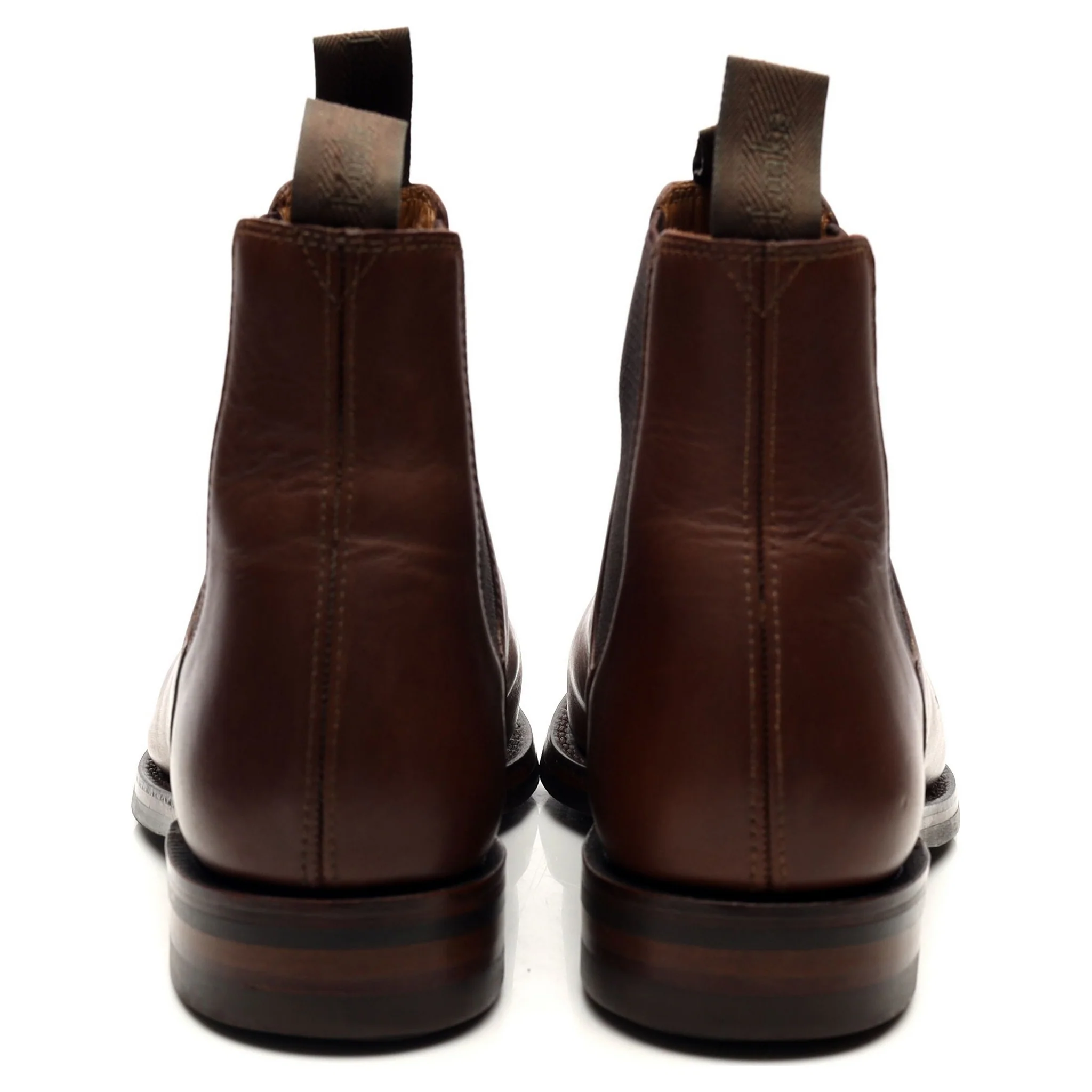 1880 'Chatsworth' Brown Leather Chelsea Boots UK 7 G - Image 4