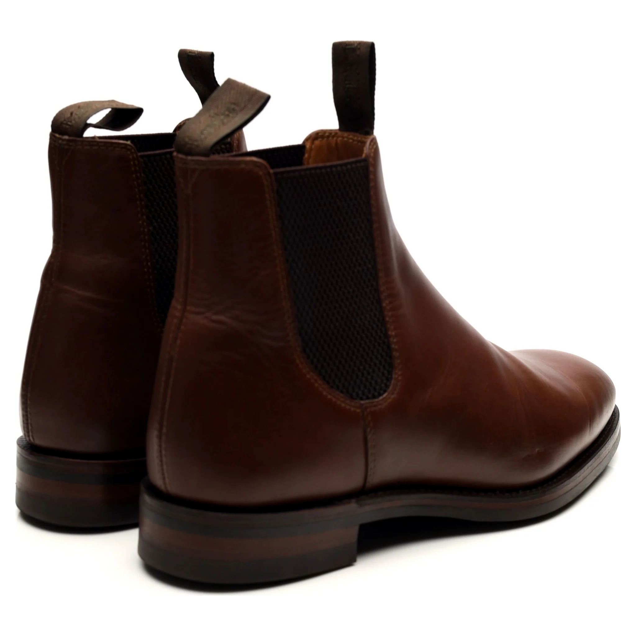 1880 'Chatsworth' Brown Leather Chelsea Boots UK 7 G - Image 5