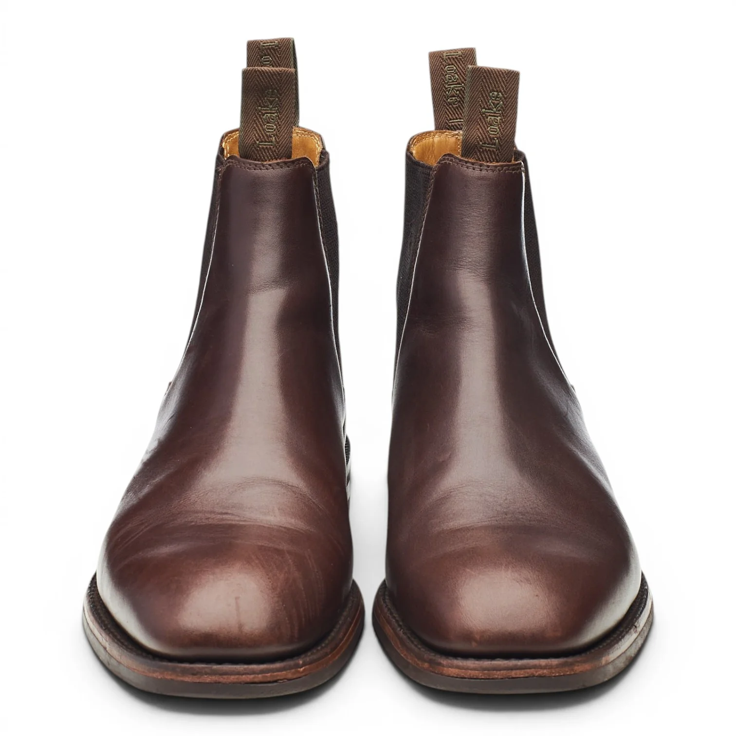 1880 'Chatsworth' Dark Brown Leather Chelsea Boots UK 8 G - Image 2