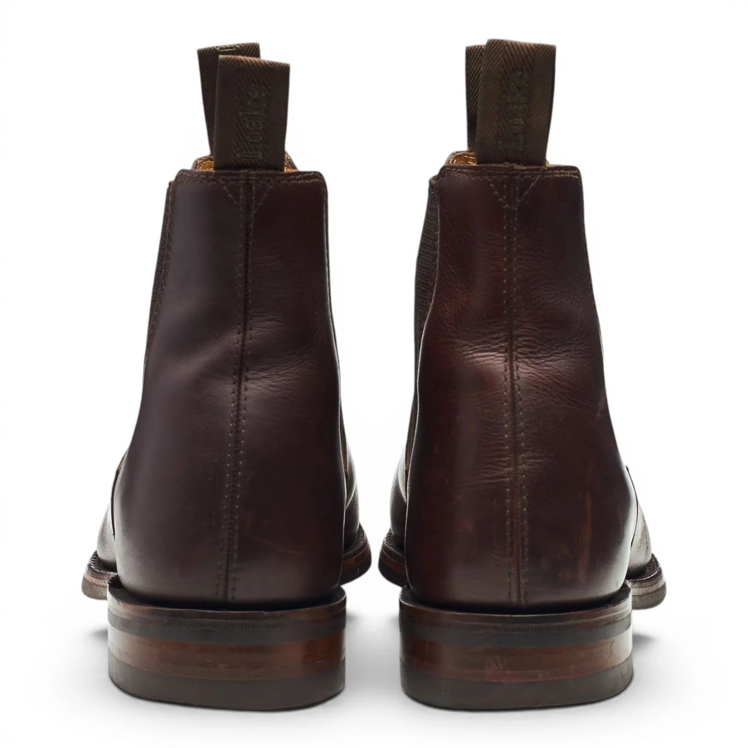 1880 'Chatsworth' Dark Brown Leather Chelsea Boots UK 8 G - Image 4