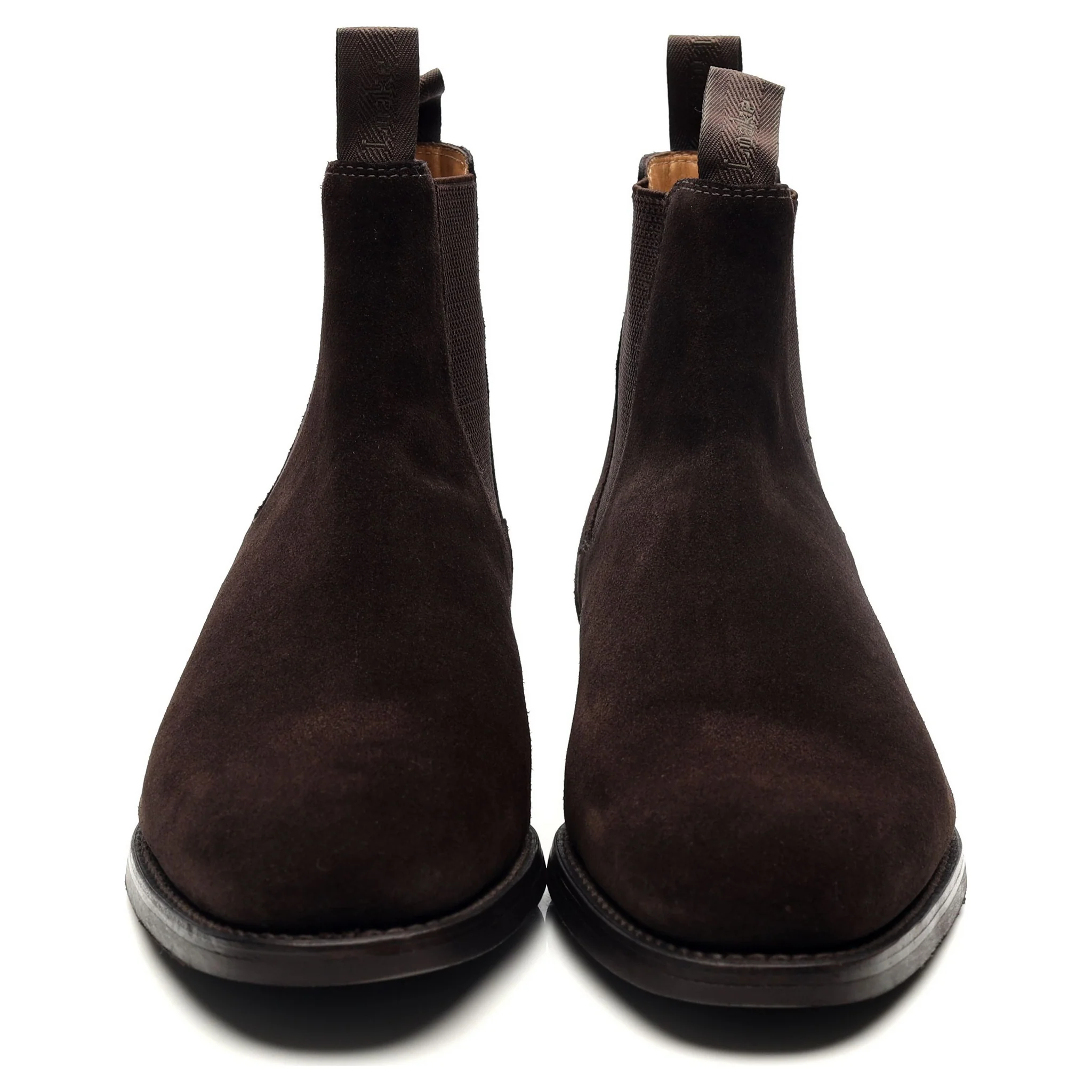 1880 'Chatsworth' Dark Brown Suede Chelsea Boots UK 10 G - Image 8
