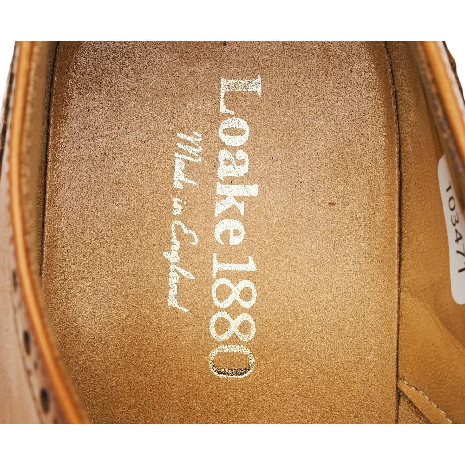1880 'Chester 2' Tan Brown Leather Derby Brogues UK 9 F - Image 6