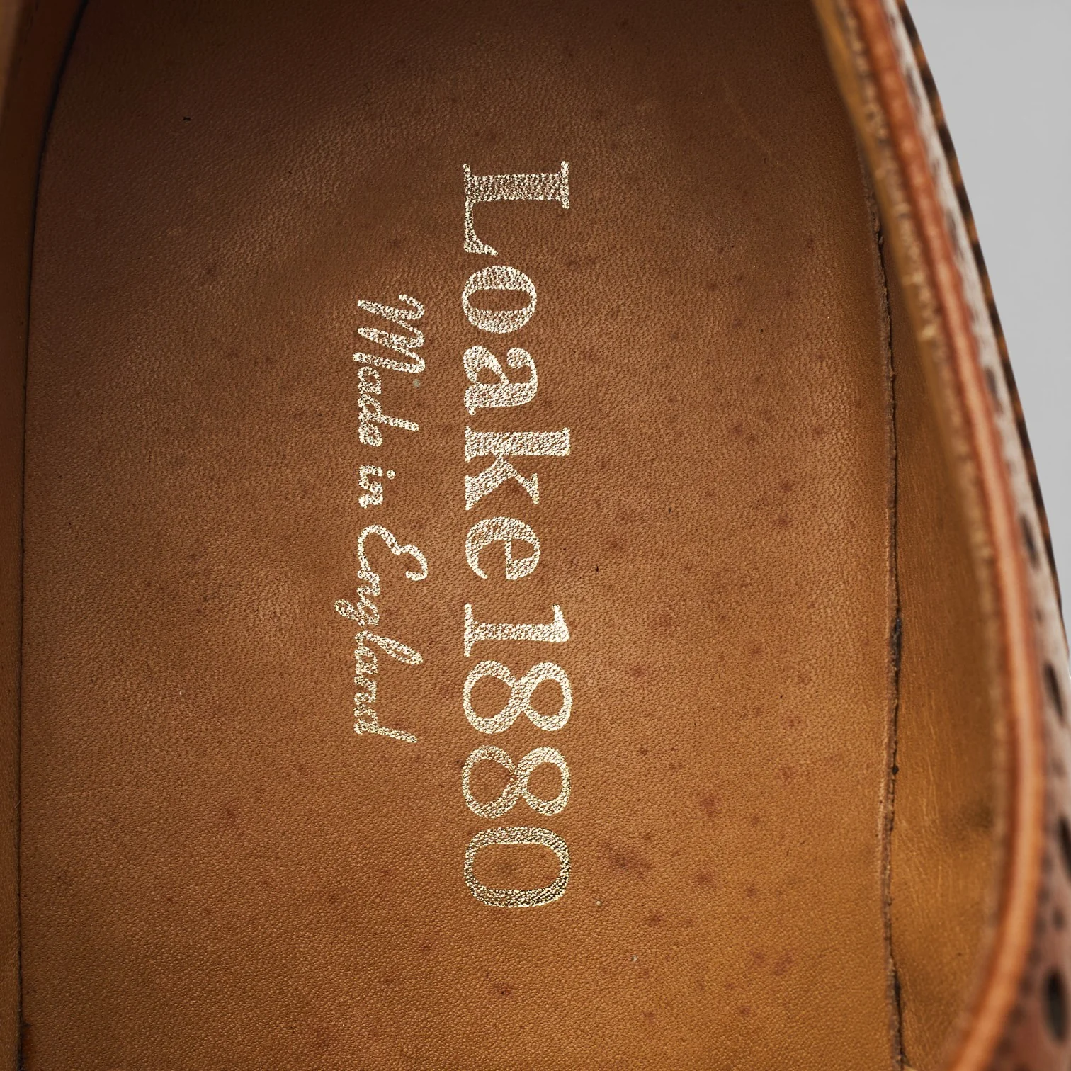 1880 'Chester' Tan Brown Leather Derby Brogues UK 8.5 F - Image 6
