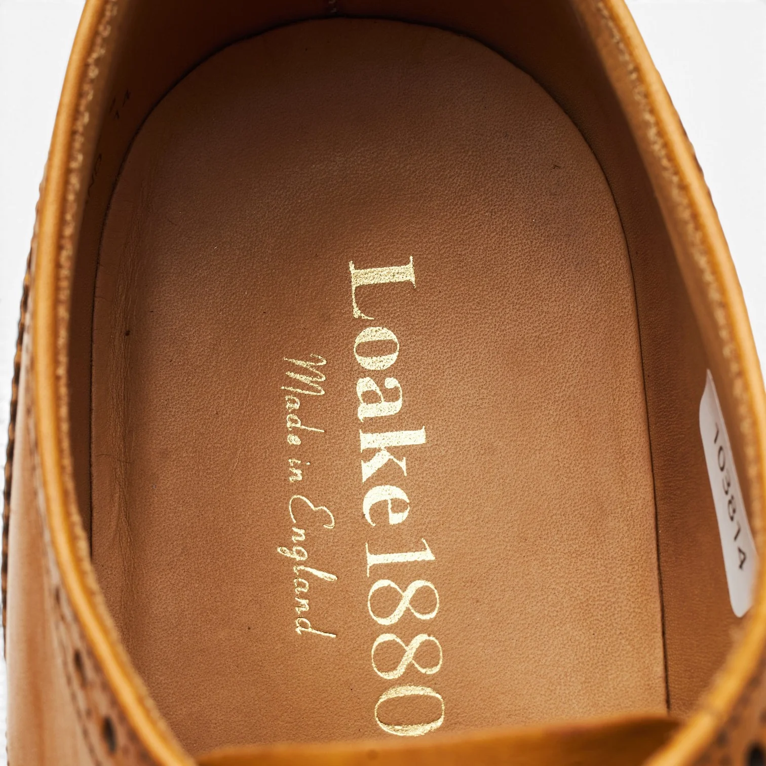 1880 'Chester' Tan Brown Leather Derby Brogues UK 8 F - Image 6