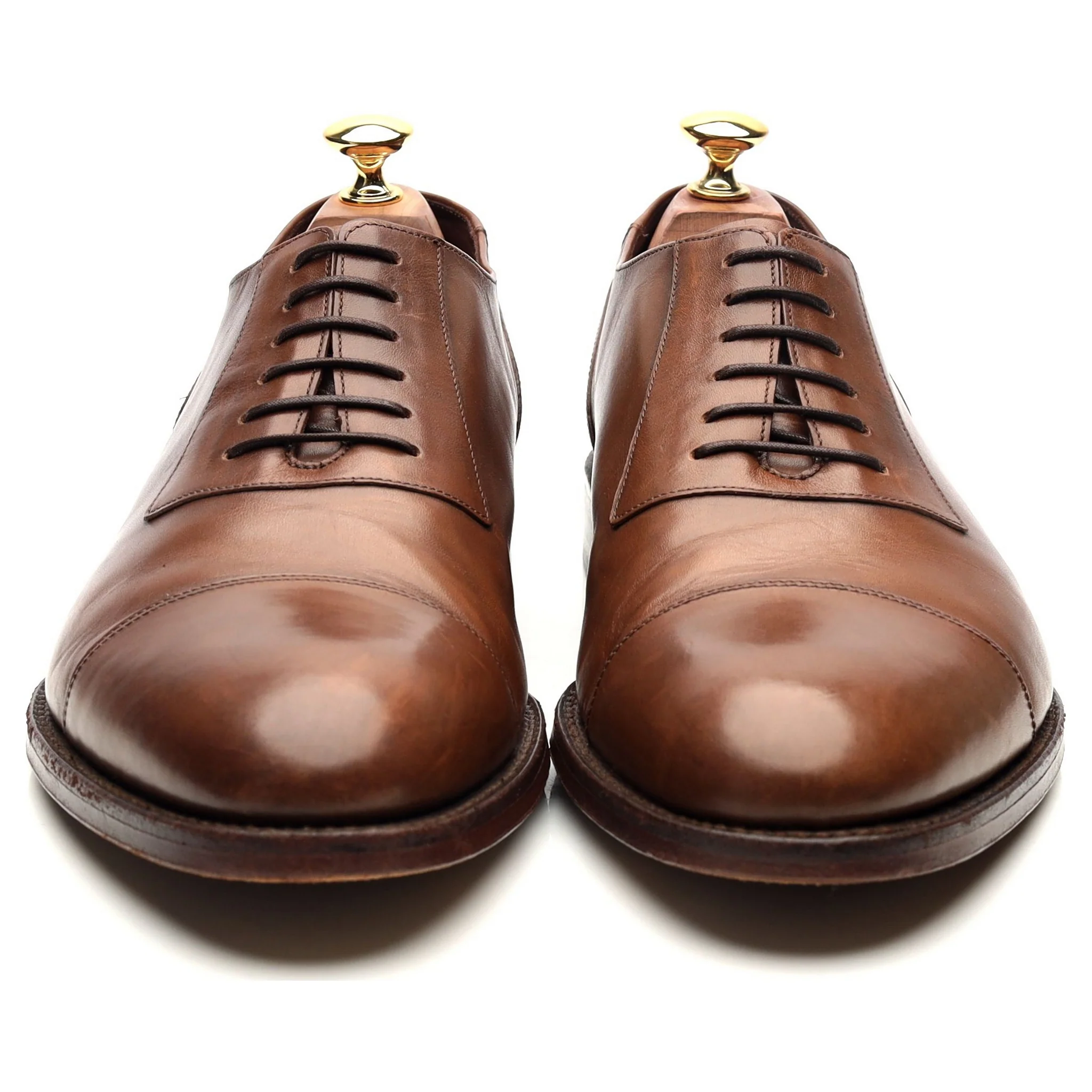 1880 'Churchill' Brown Leather Oxford UK 9 G - Image 8