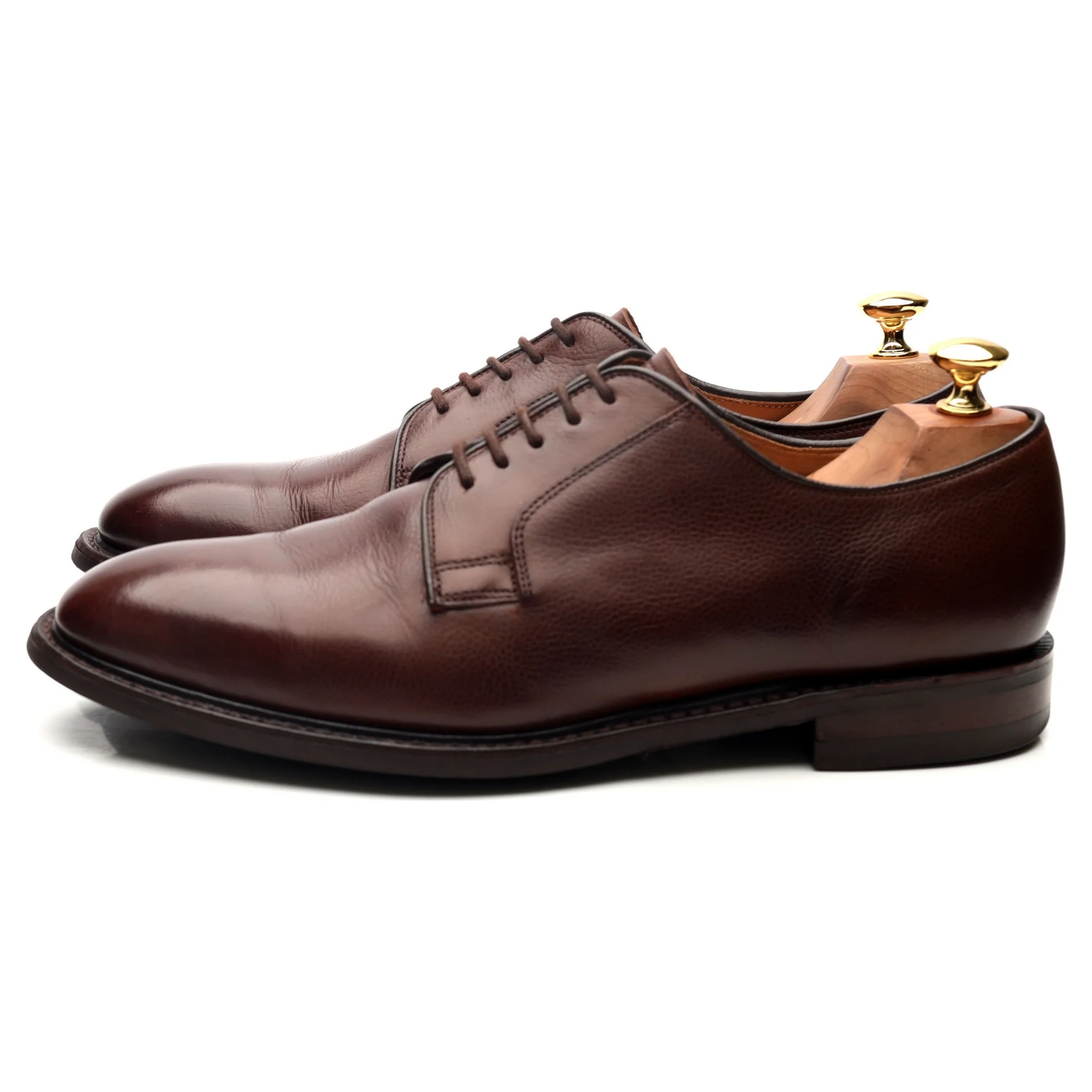 1880 Dark Brown Leather Derby UK 9 F - Image 2