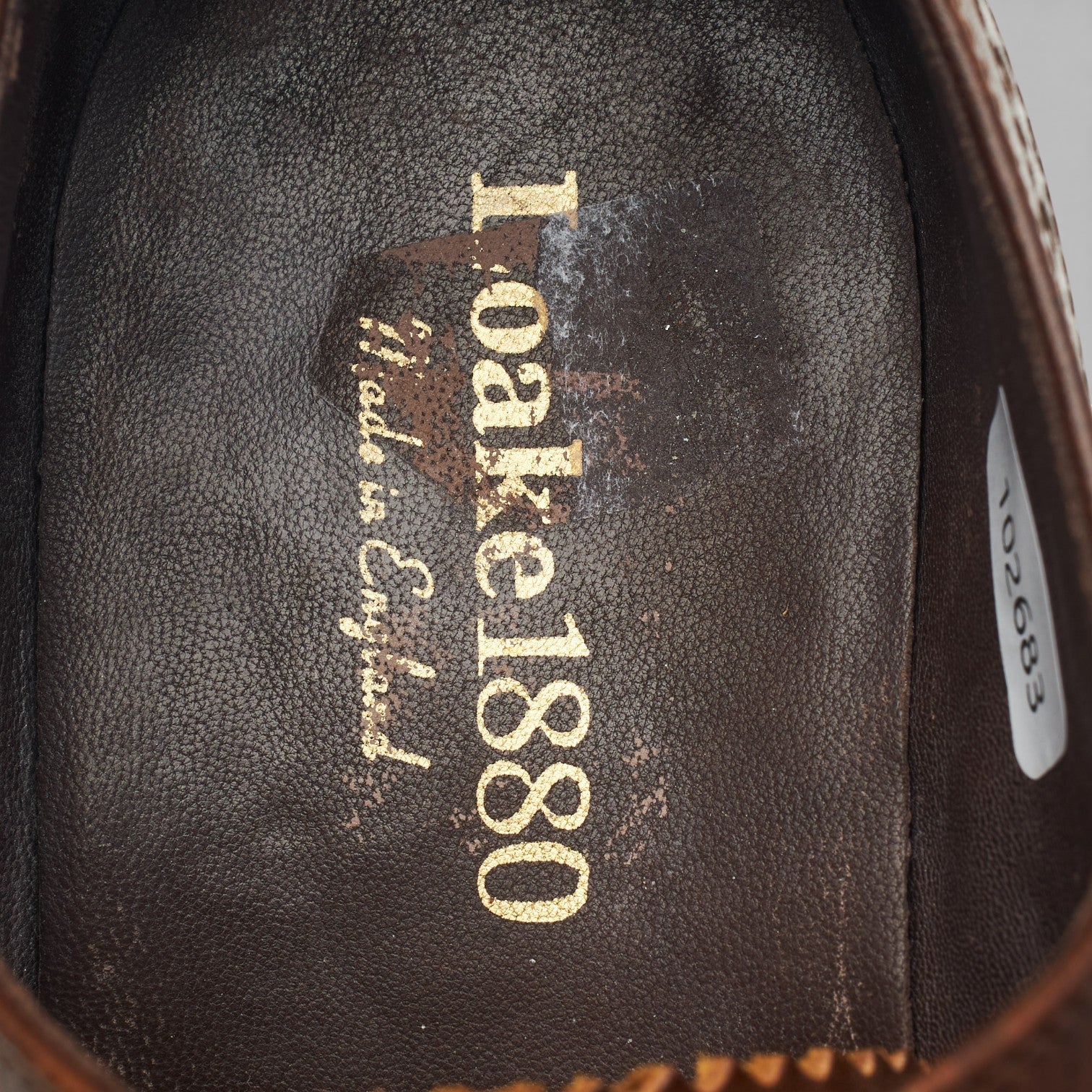 1880 'Edward' Brown Leather Oxford Brogues UK 9 G - Image 6