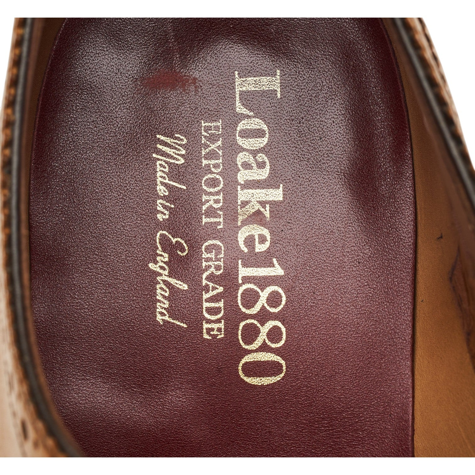 1880 Export Grade 'Trinity' Tan Brown Leather Oxford Brogues UK 10 F - Image 6