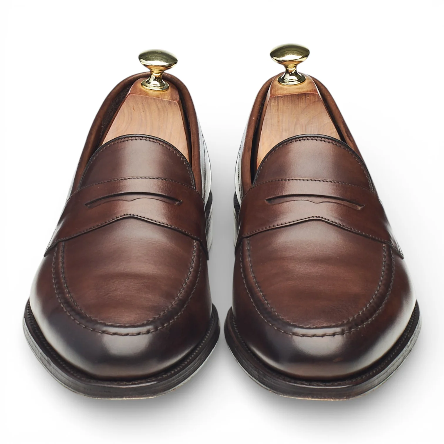1880 'Hornbeam' Dark Brown Leather Loafers UK 7 F - Image 2
