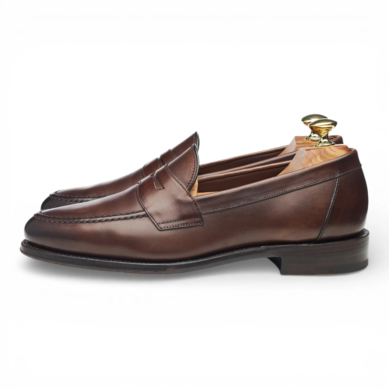 1880 'Hornbeam' Dark Brown Leather Loafers UK 7 F - Image 3