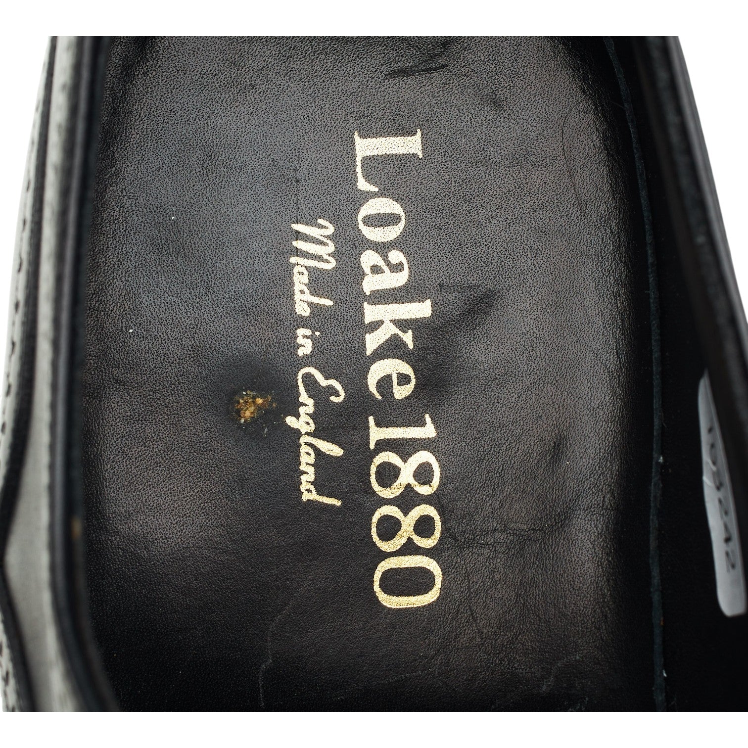 1880 'Ledbury' Black Leather Oxford Brogues UK 10 F - Image 6