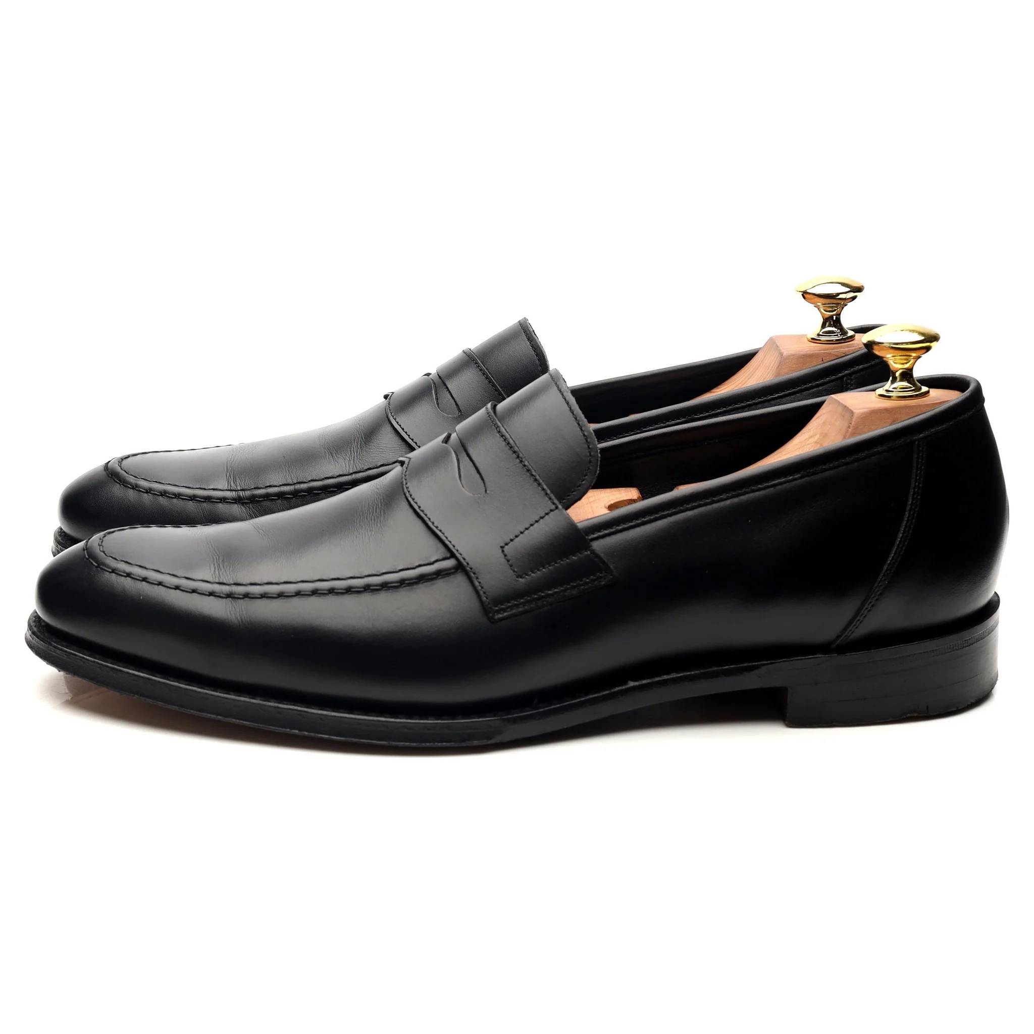 1880 Legacy 'Anson' Black Leather Loafers UK 8.5 F - Image 2