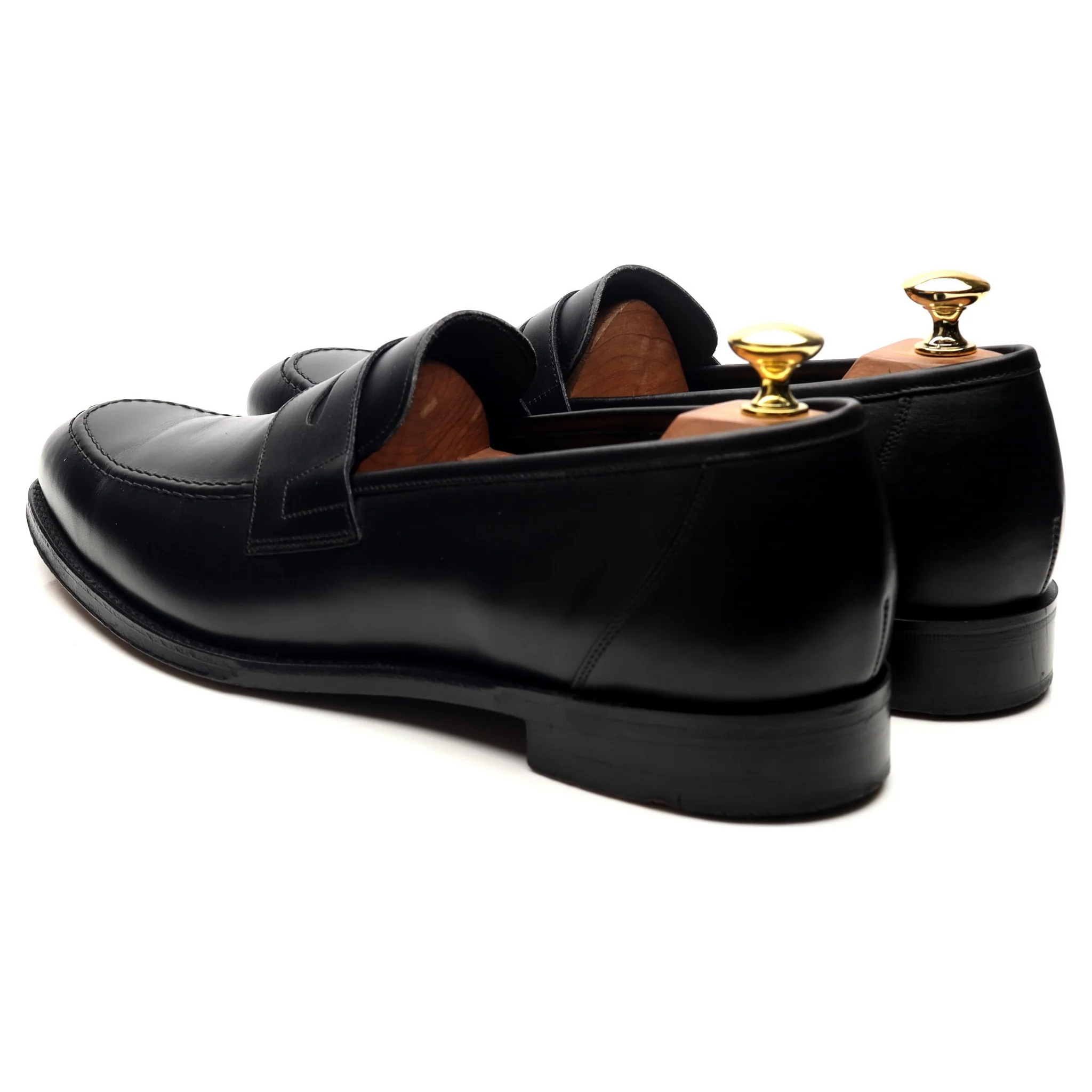 1880 Legacy 'Anson' Black Leather Loafers UK 8.5 F - Image 3