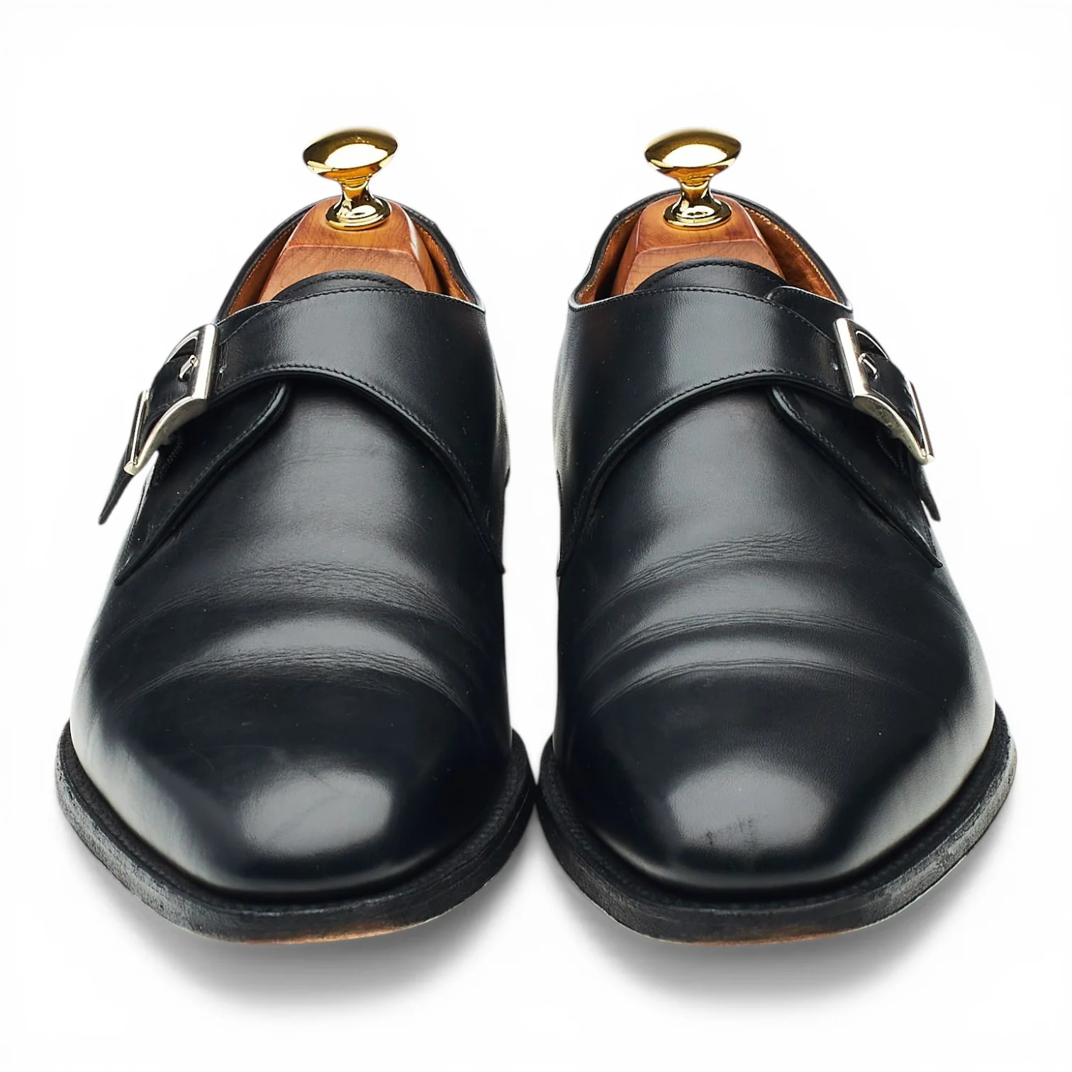 1880 'Medway' Black Leather Monk Strap UK 6.5 F - Image 2